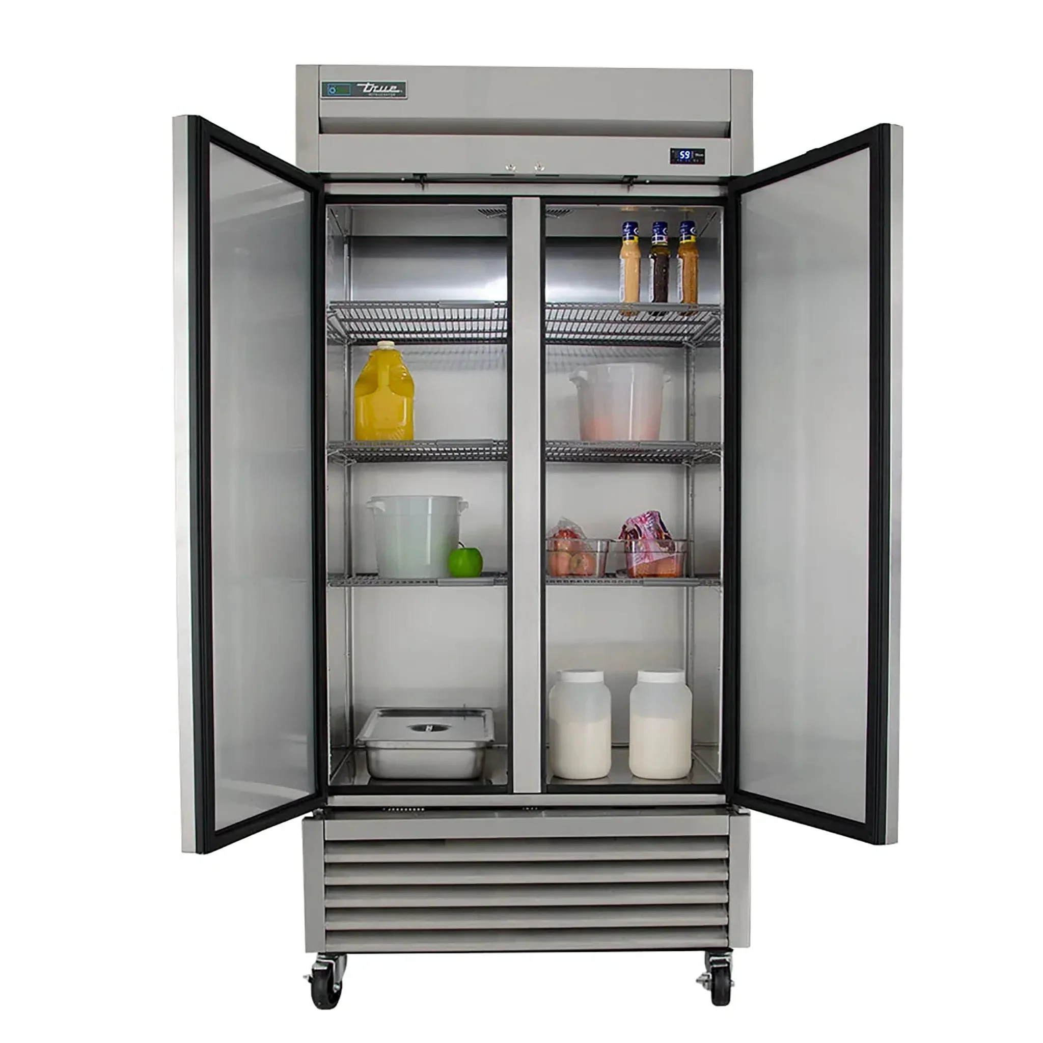 True T-35-HC Double Solid Door 40" Wide Stainless Steel Refrigerator - Image 2
