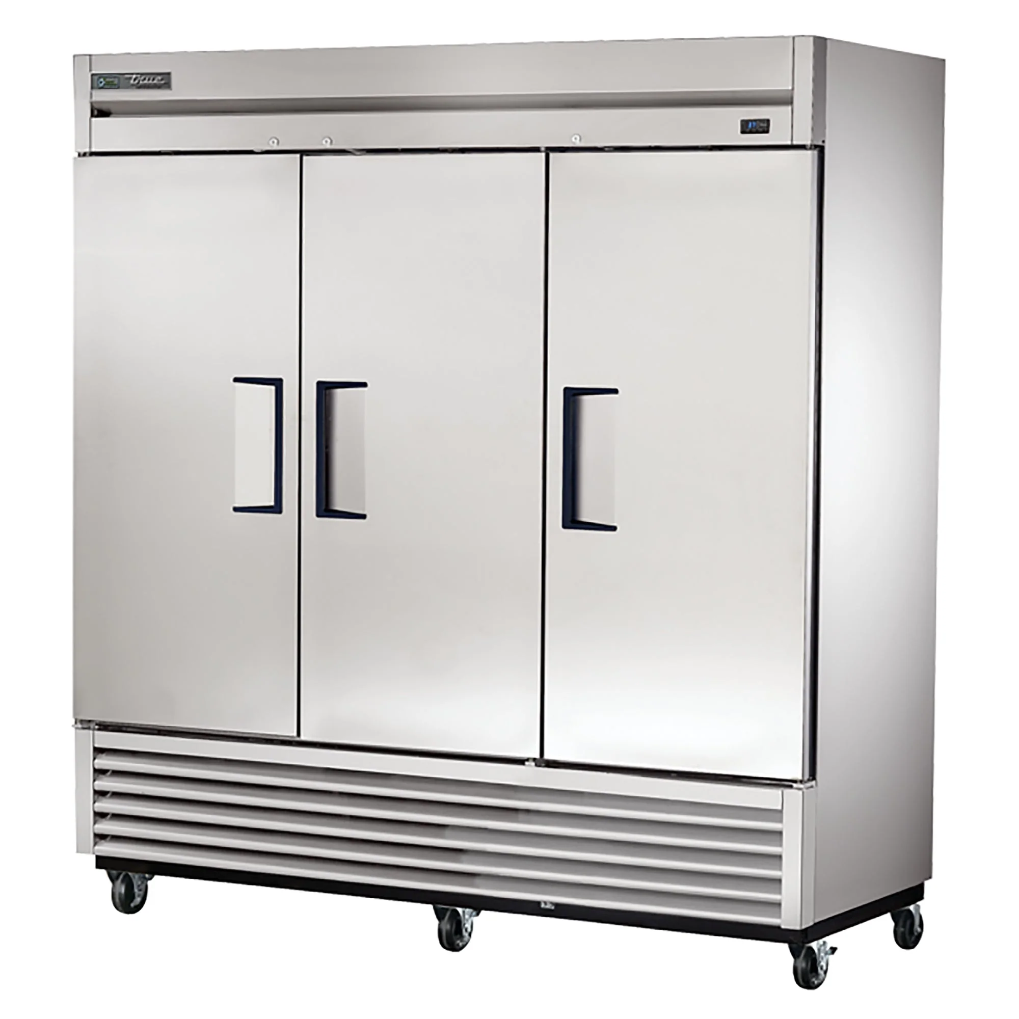 True T-72-HC Triple Solid Door 78" Wide Stainless Steel Refrigerator
