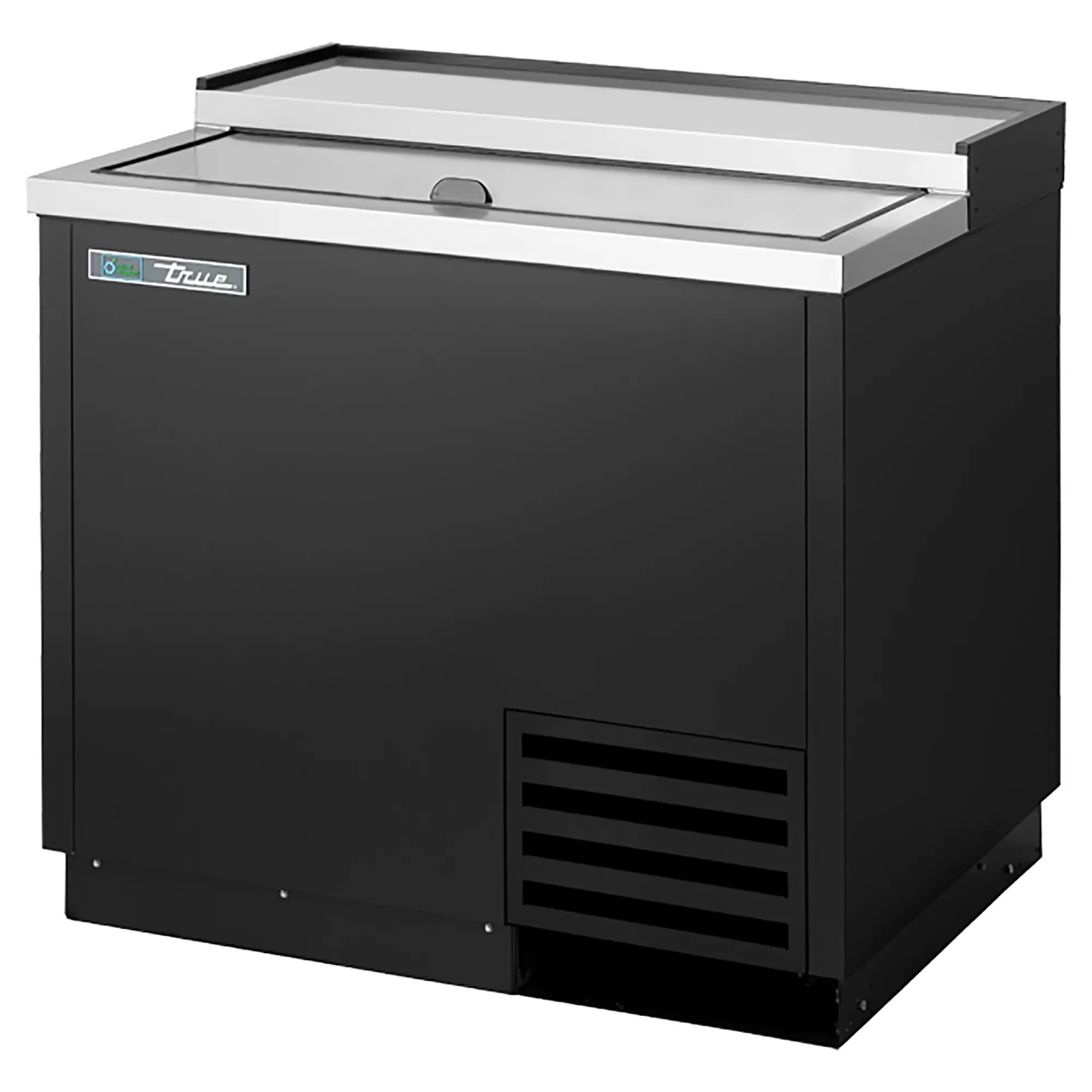 True T-36-GC Series 36" Wide Glass & Plate Chiller - Black or Stainless Steel Finish