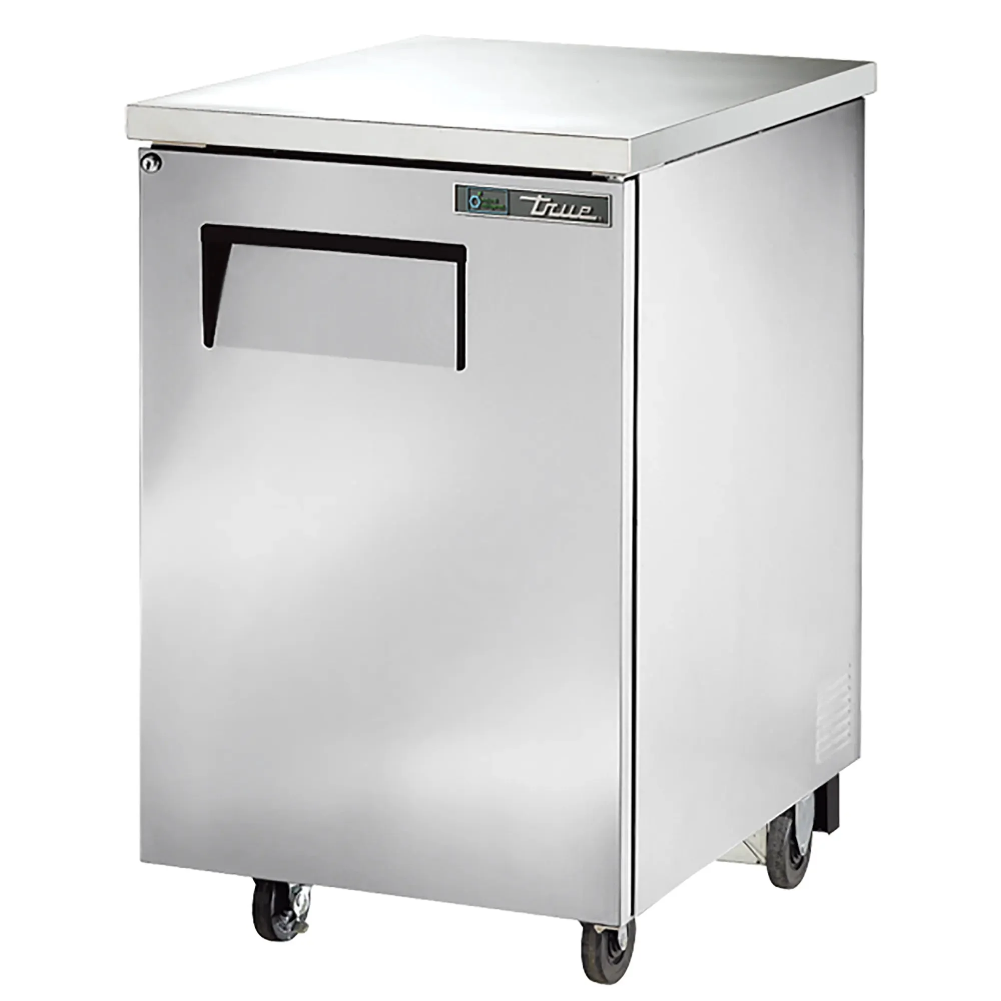 True TBB-1 Series 24" Single Door Back Bar Cooler - Black and Stainless Steel Finish - Image 2