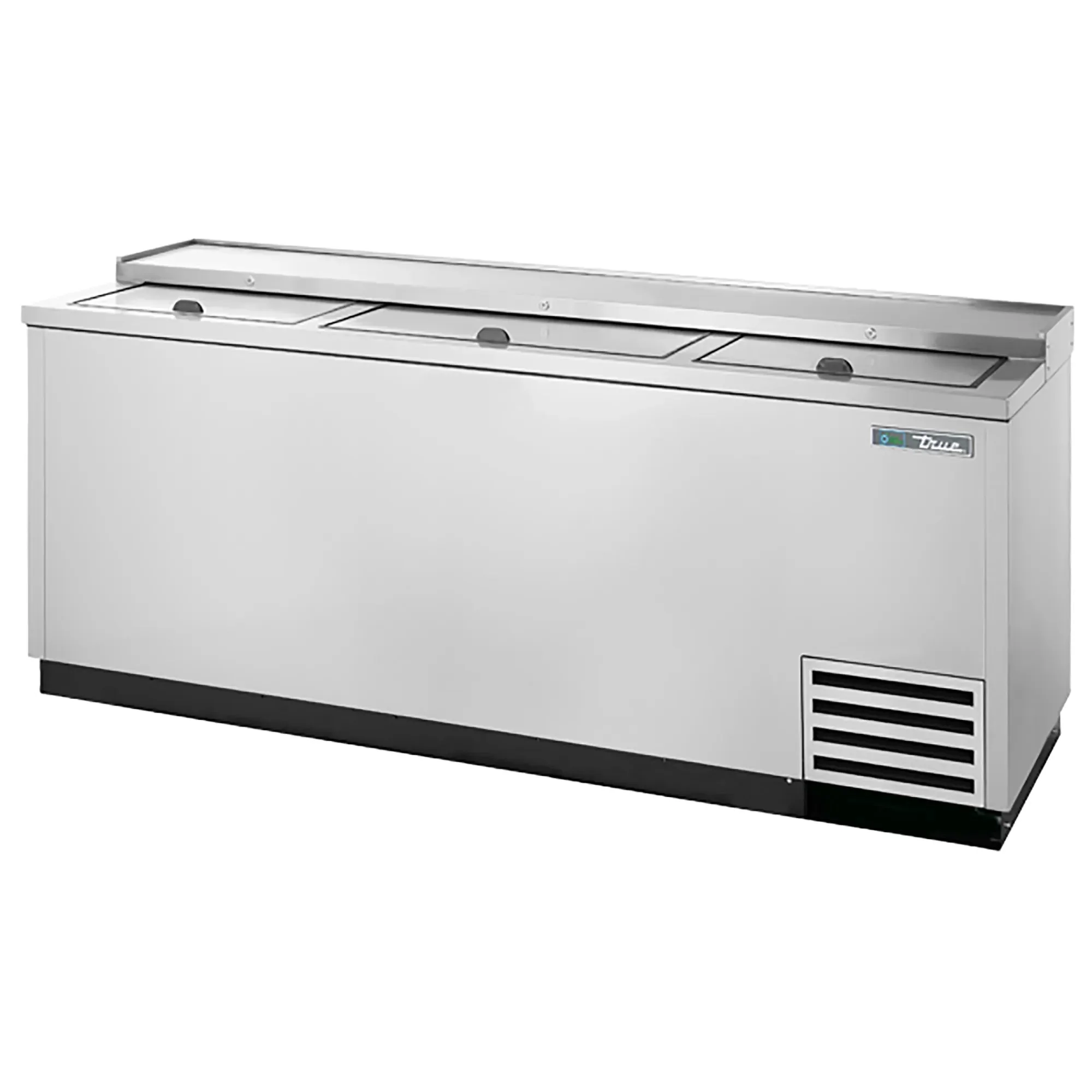 True TD-80-30 Series 80" Horizontal Bottle Cooler - Black or Stainless Steel Finish - Image 2