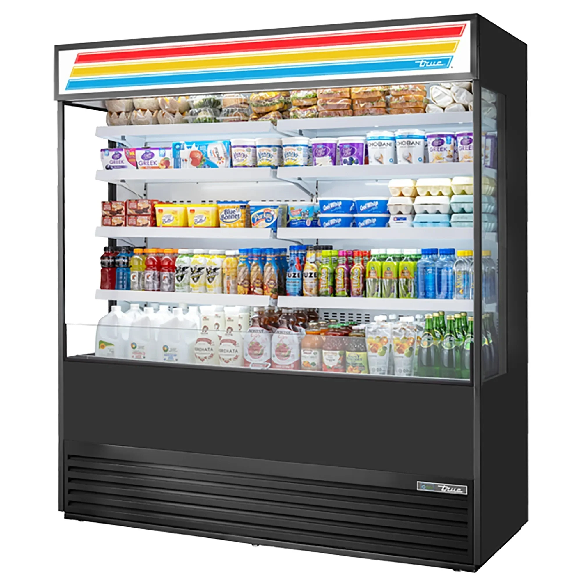 True TOAM-72 Open Air 72" Wide Refrigerator - Various Configurations - Image 3