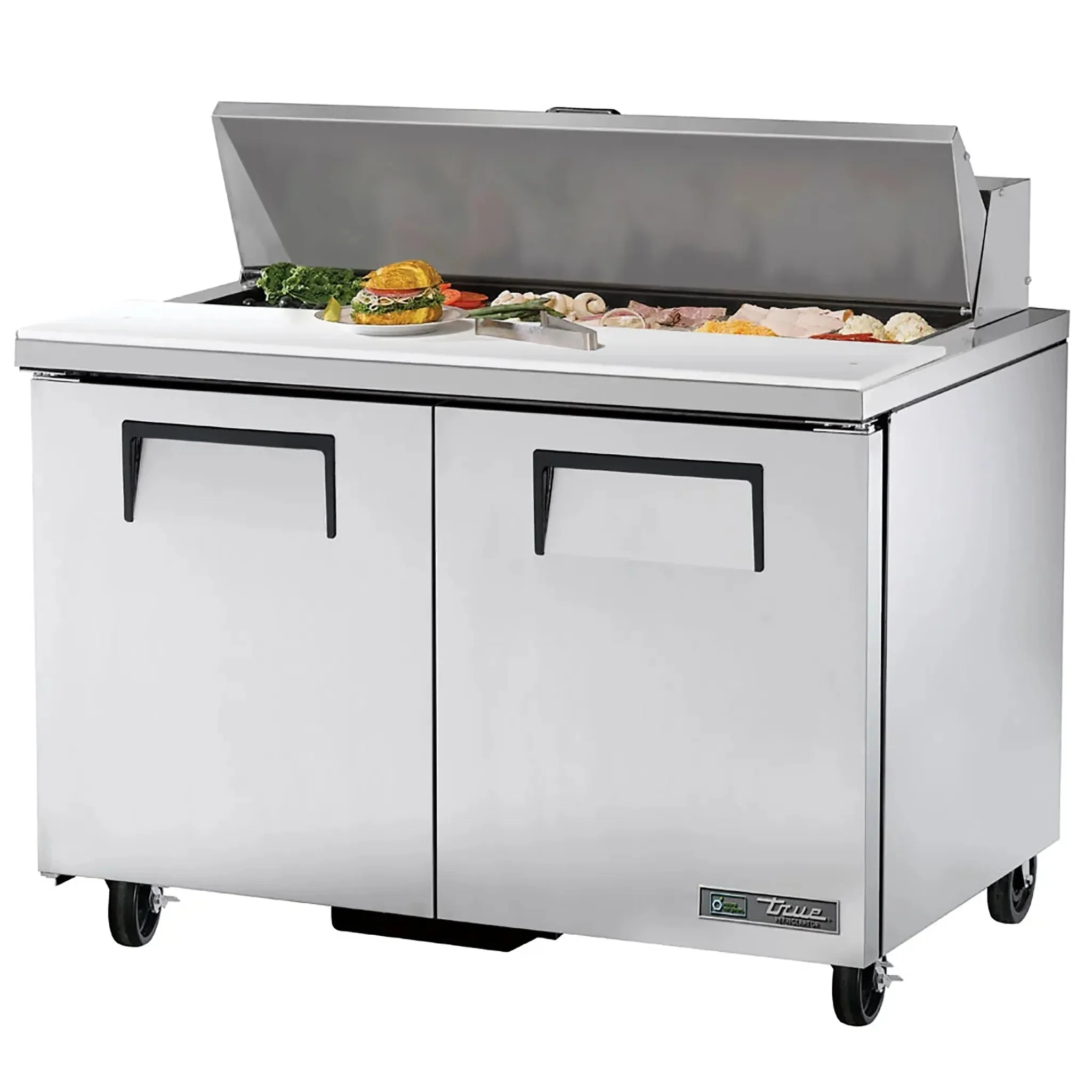 True TSSU-48-12-HC Double Door 48" Refrigerated Sandwich Prep Table - Various Configurations