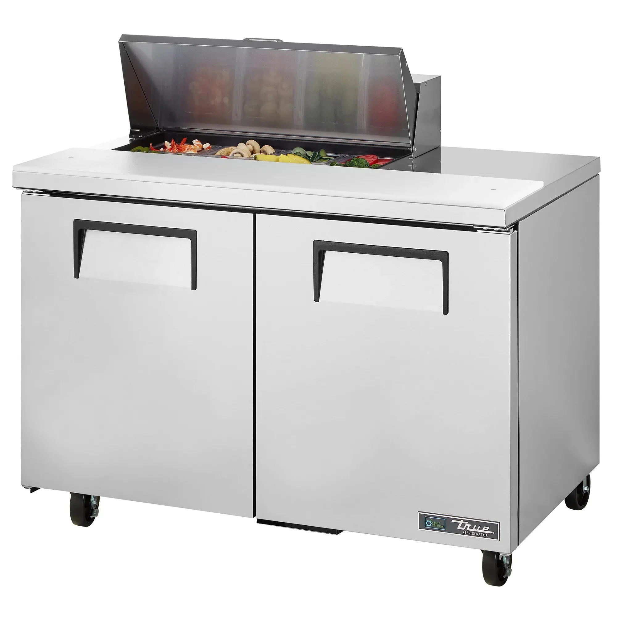 True TSSU-48-12-HC Double Door 48" Refrigerated Sandwich Prep Table - Various Configurations - Image 6