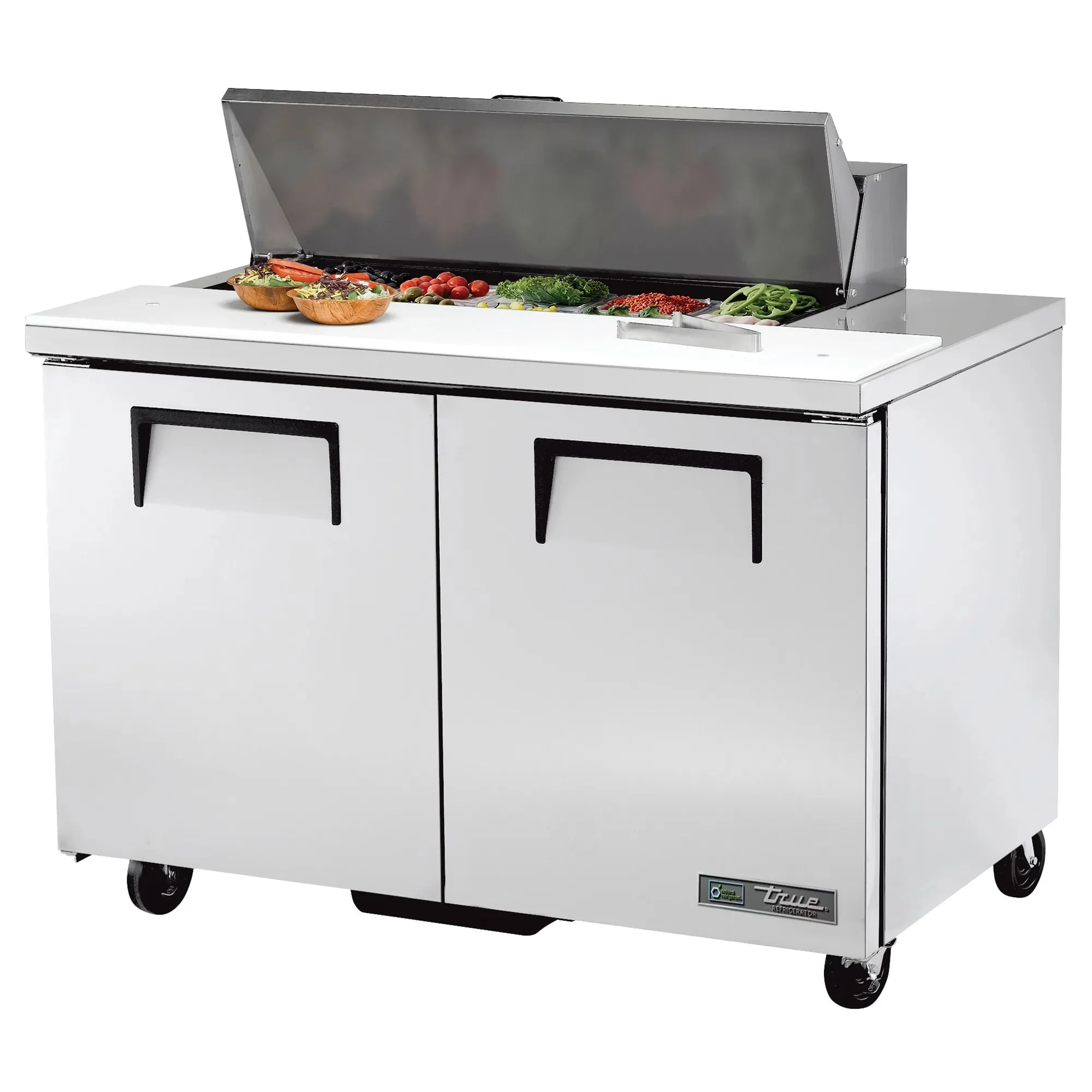 True TSSU-48-12-HC Double Door 48" Refrigerated Sandwich Prep Table - Various Configurations - Image 7