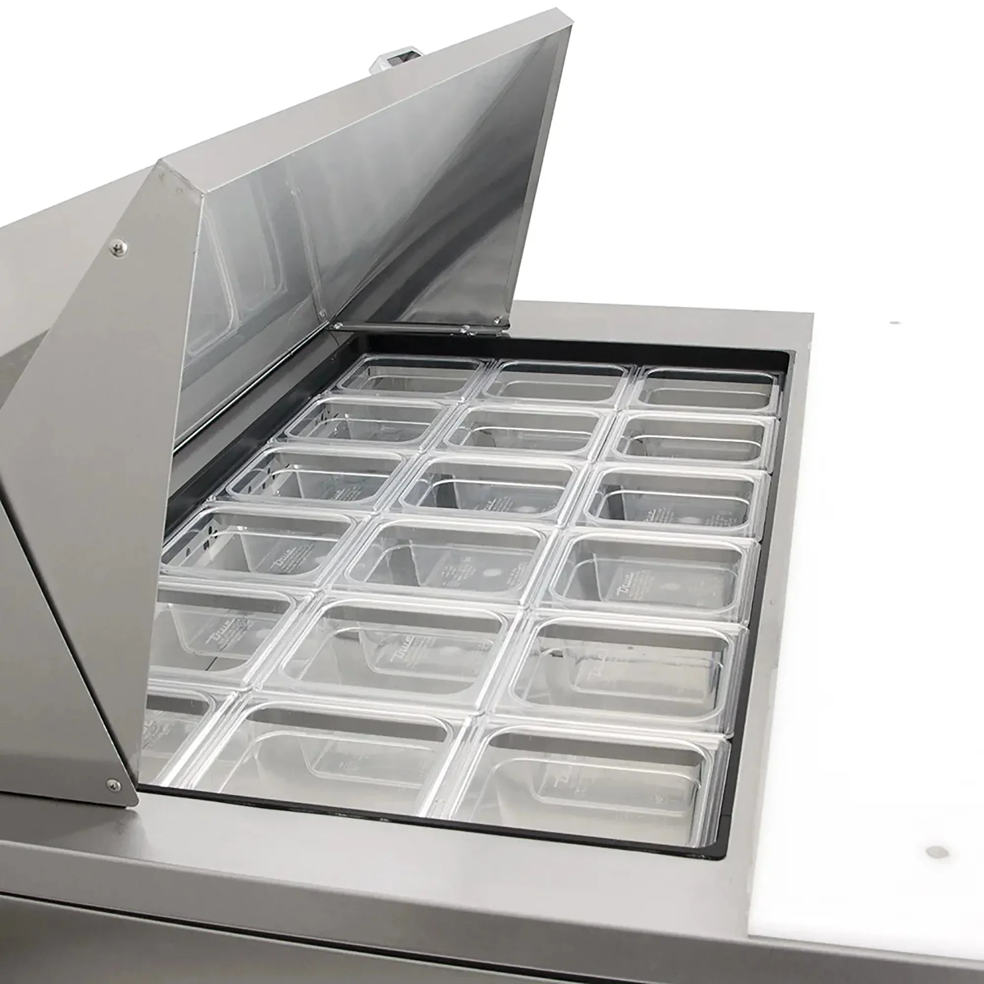 True TSSU-48-18M-B-HC Double Door 48" Refrigerated Mega Top Sandwich Prep Table - Various Configurations - Image 5