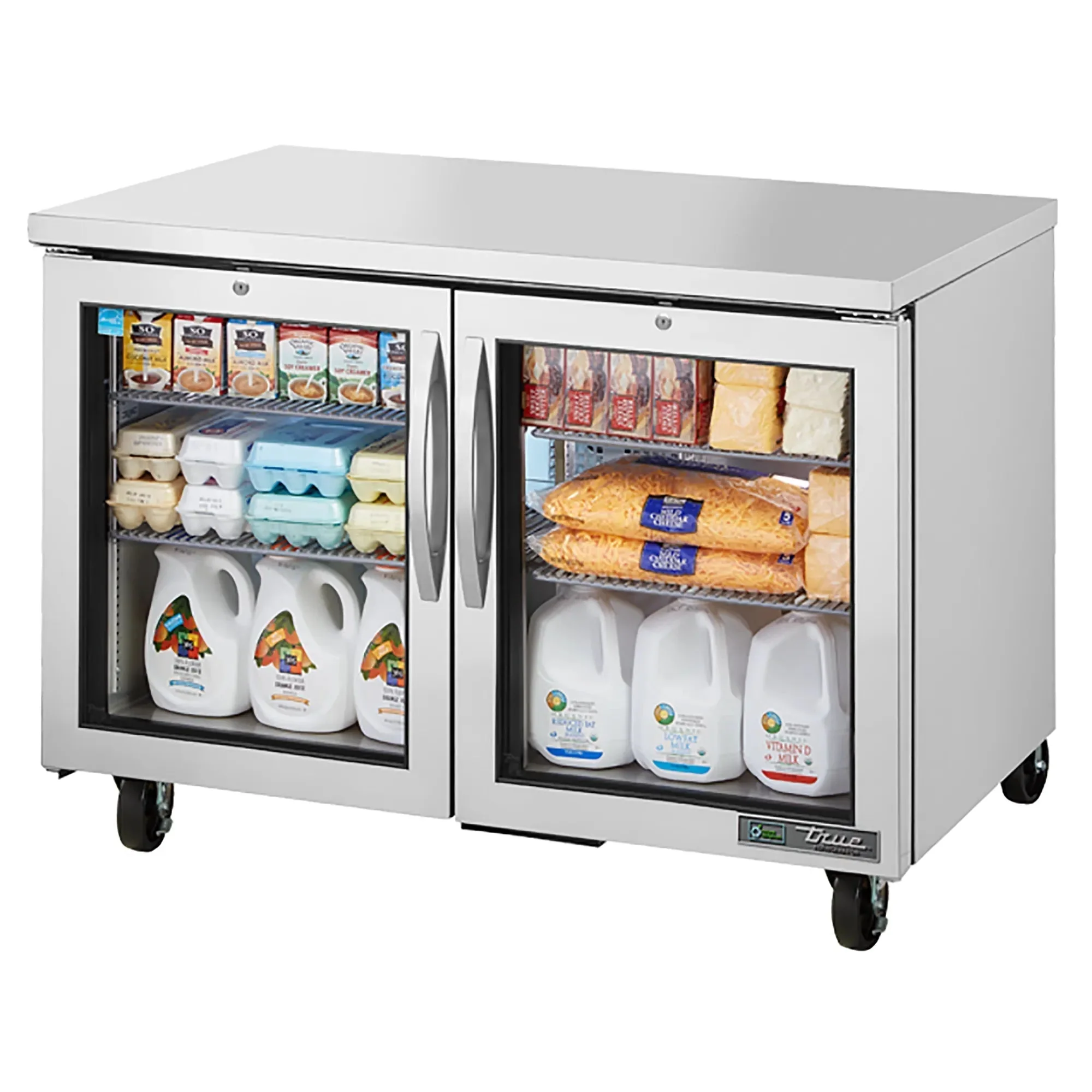 True TUC-48 Series Double Door 48" Under Counter Refrigerator - Various Configurations - Image 2