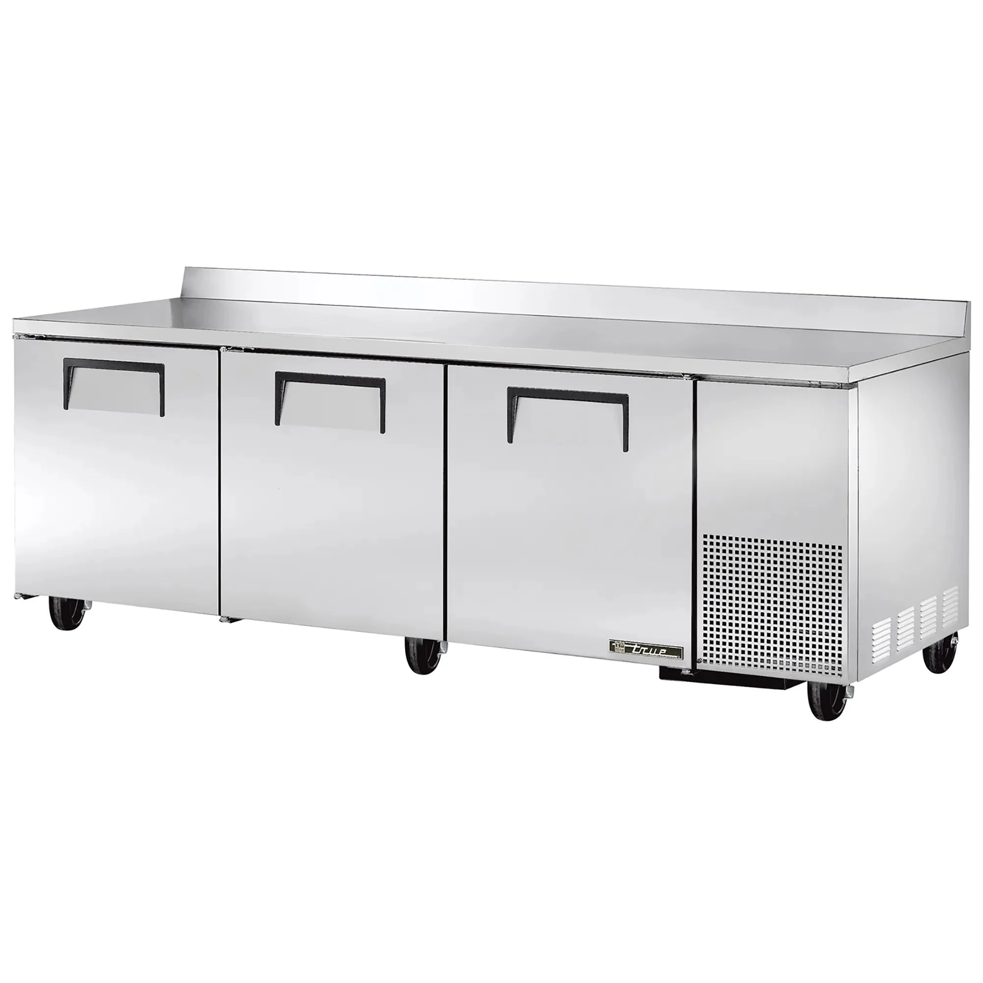 True TUC-93-HC Triple Door 93" Side Mounted Refrigerated Work Table - Various Configurations - Image 5