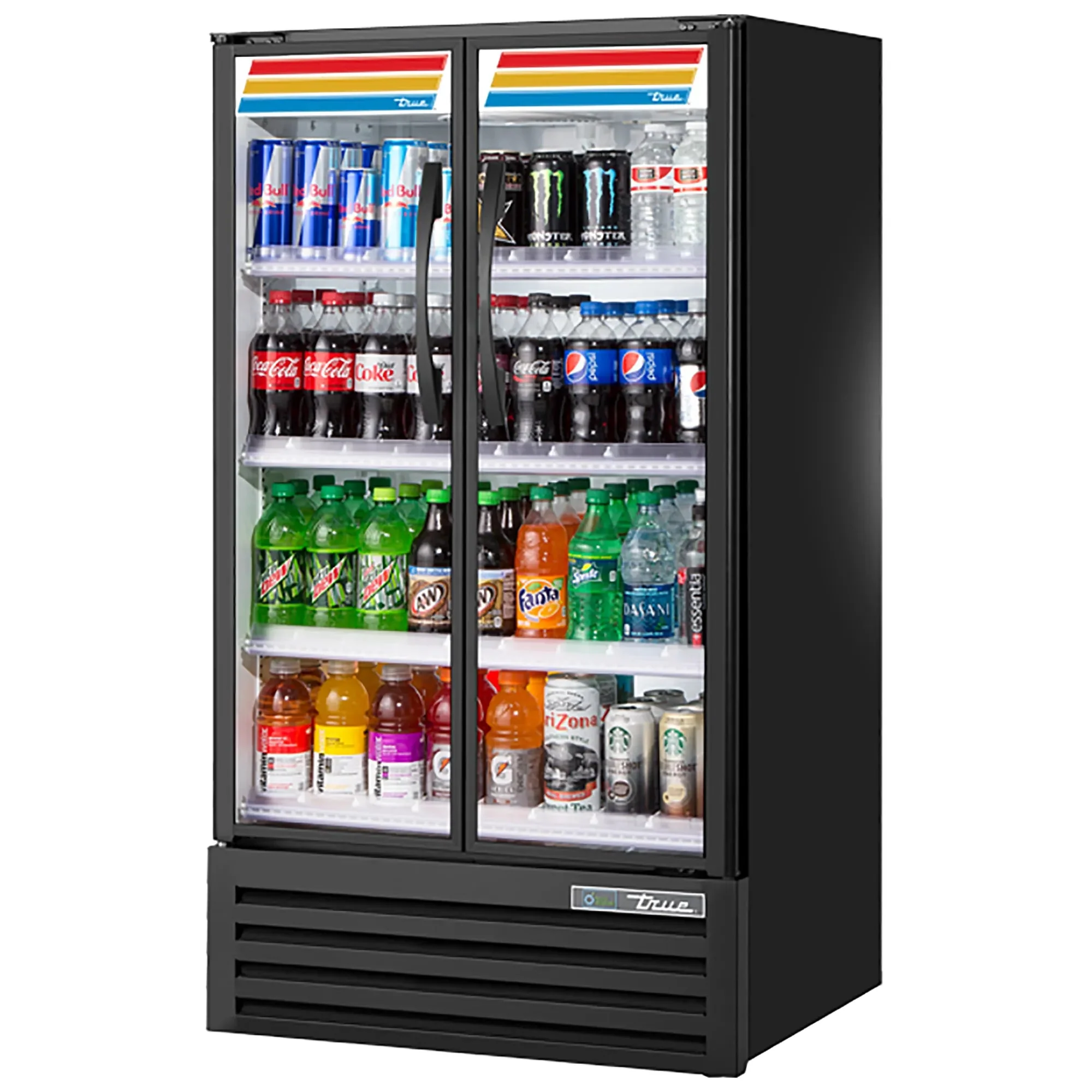 True TVM-30-HC~VM03 Double Door 31" Wide Visual Glass Display Refrigerator
