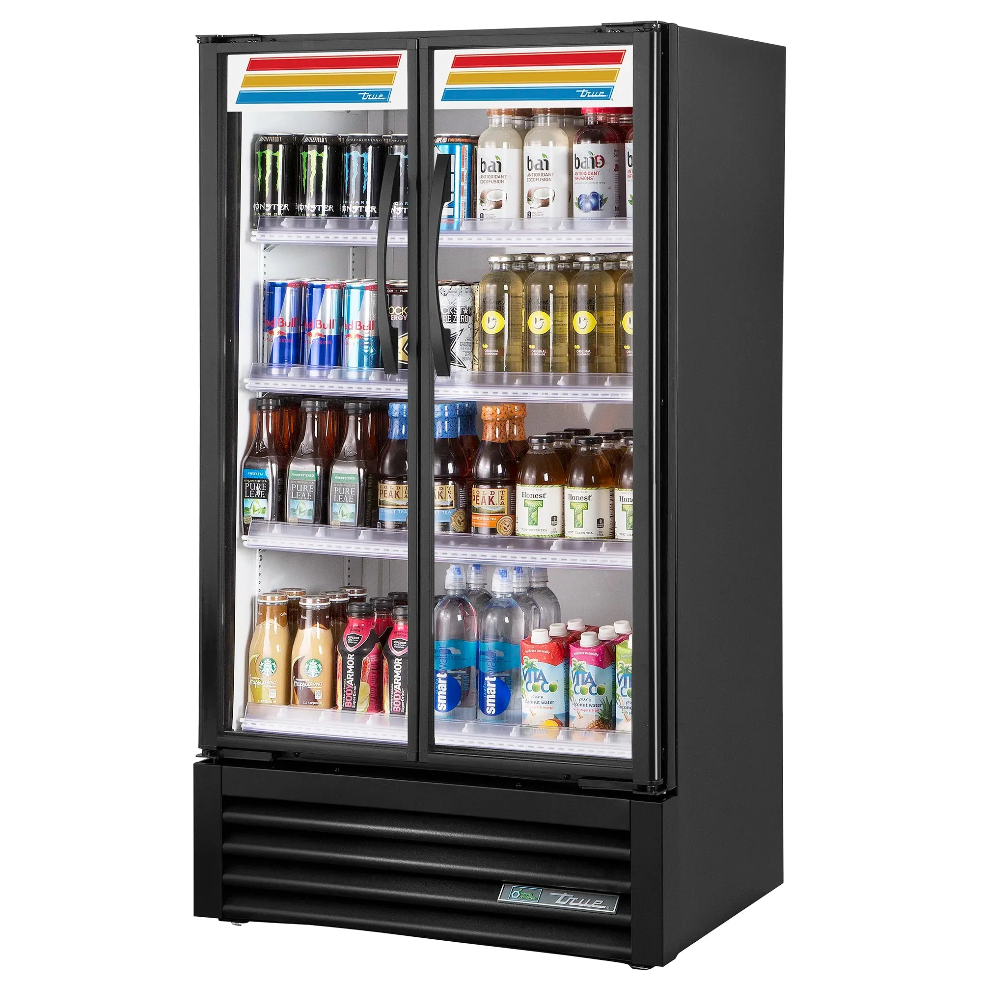 True Slim Line TVM-30SL-HC~VM03 Double Door 31" Wide Visual Glass Display Refrigerator