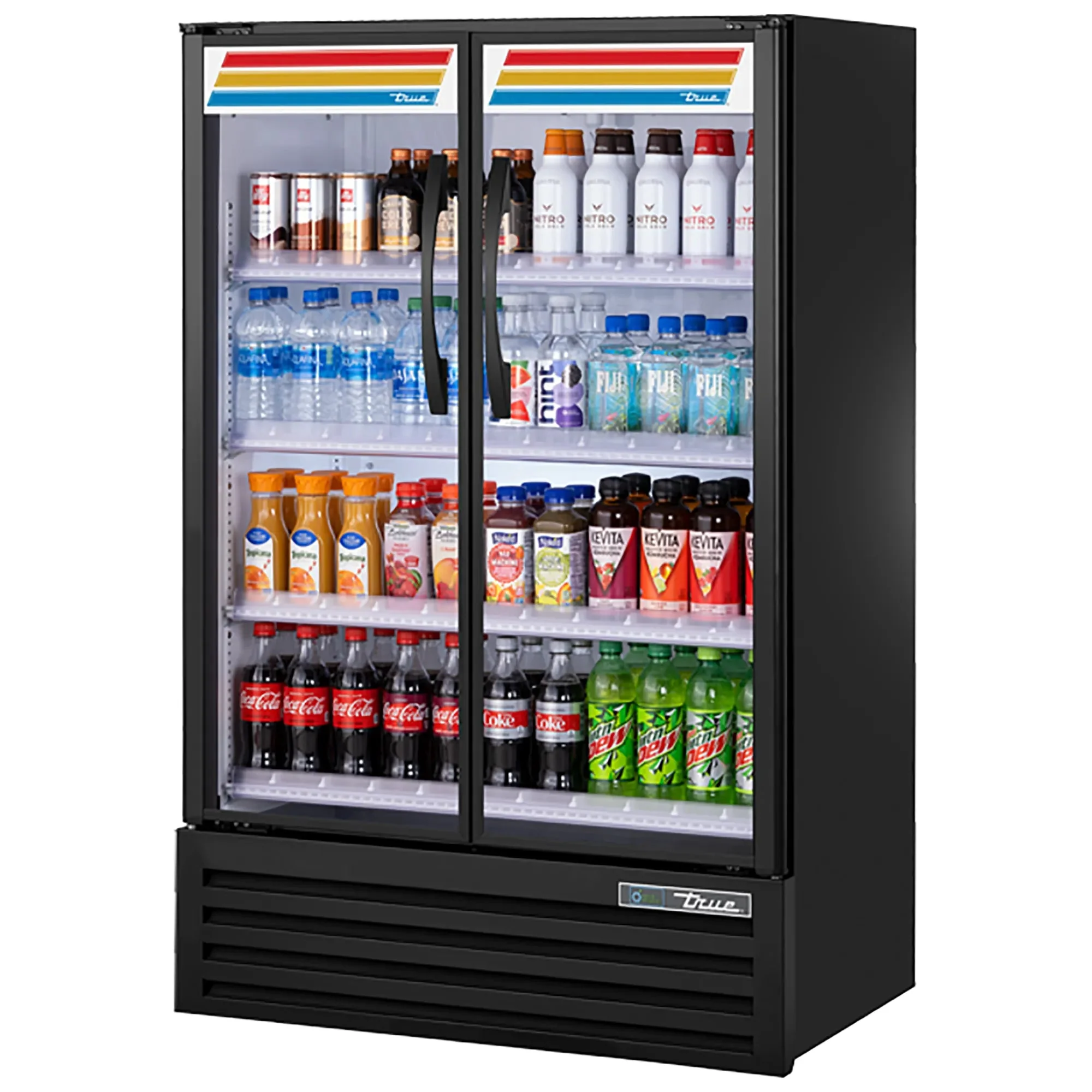 True Slim Line TVM-36SL-HC~VM03 Double Door 36" Wide Visual Glass Display Refrigerator