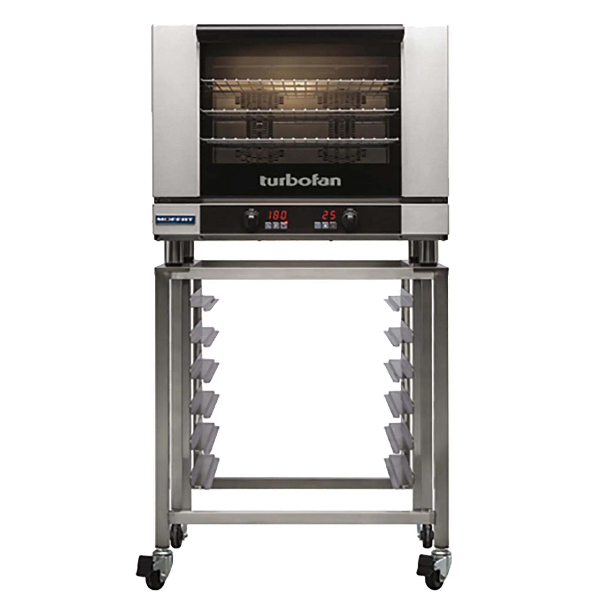TurboFan E28 Series Electric Counter Top Convection Oven - 208V, Fits 4 Full Size Sheet Pans, Various Configurations - Image 5