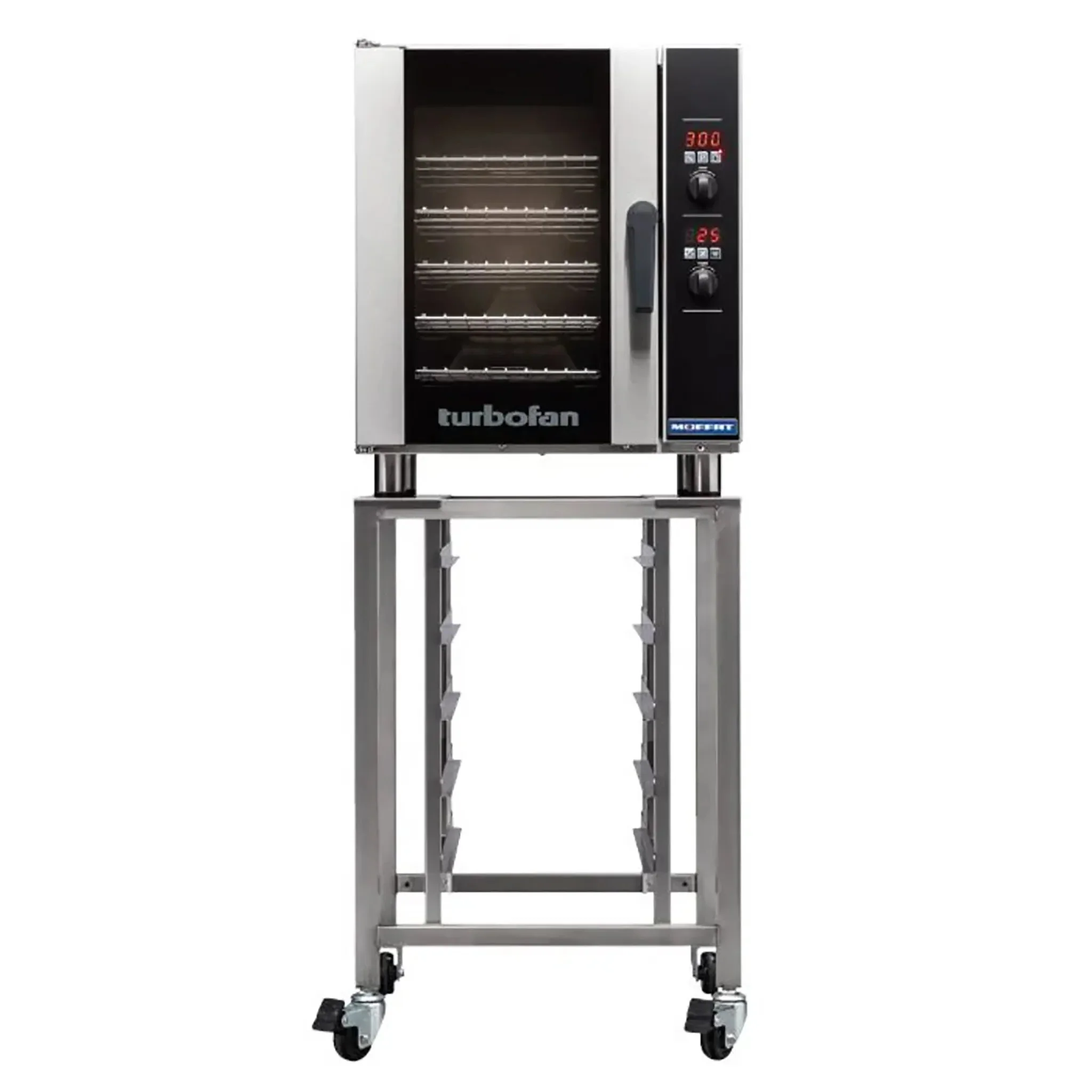 TurboFan E33 Series Digital Electric Convection Oven - 208V, Fits 5 Half Size Pans, Various Configurations - Image 2