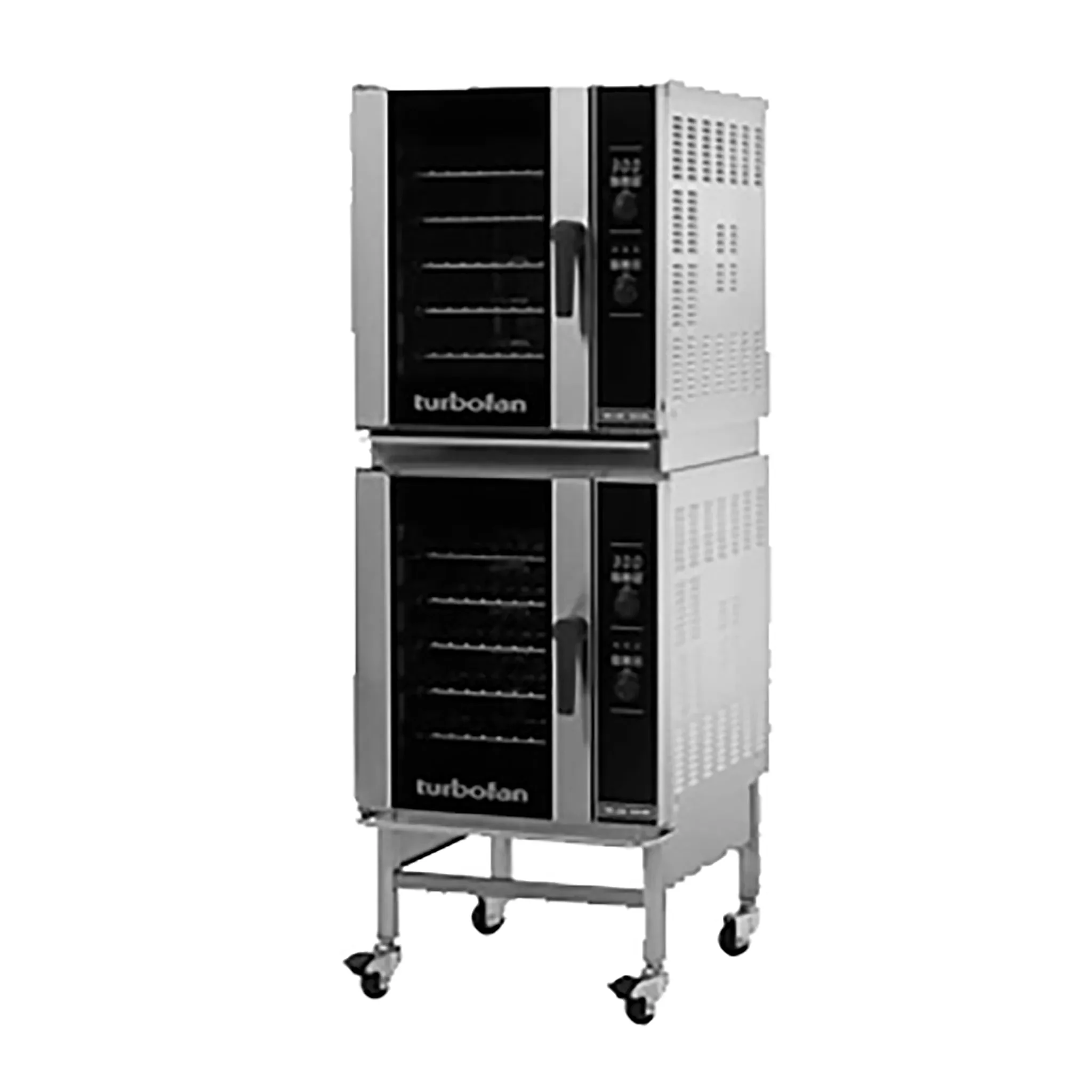 TurboFan E33 Series Digital Electric Convection Oven - 208V, Fits 5 Half Size Pans, Various Configurations - Image 3