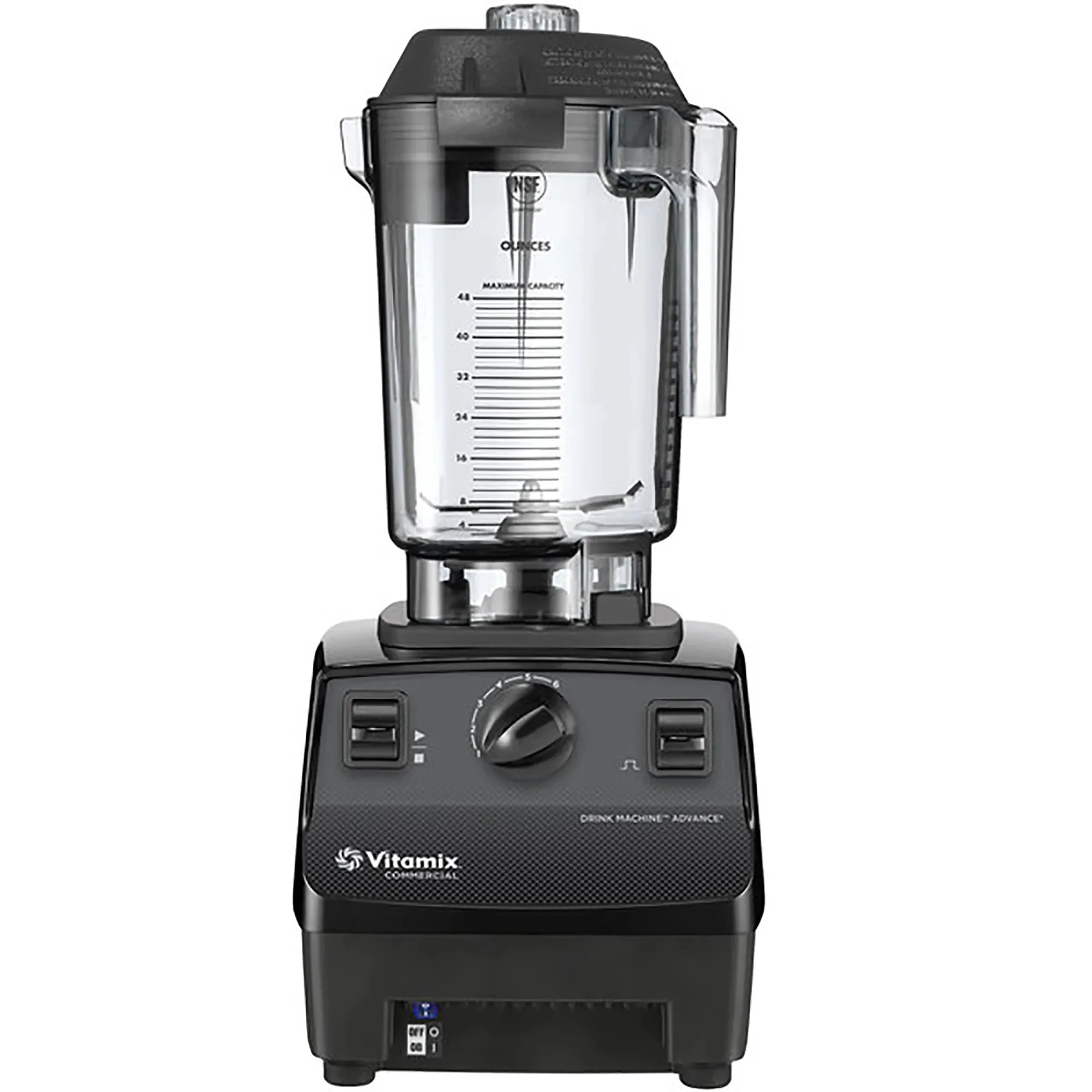 Vitamix 062824 Commercial Two Speed Drink Blender with Manual Controls - 48 Oz/1.4L, 2.3 HP