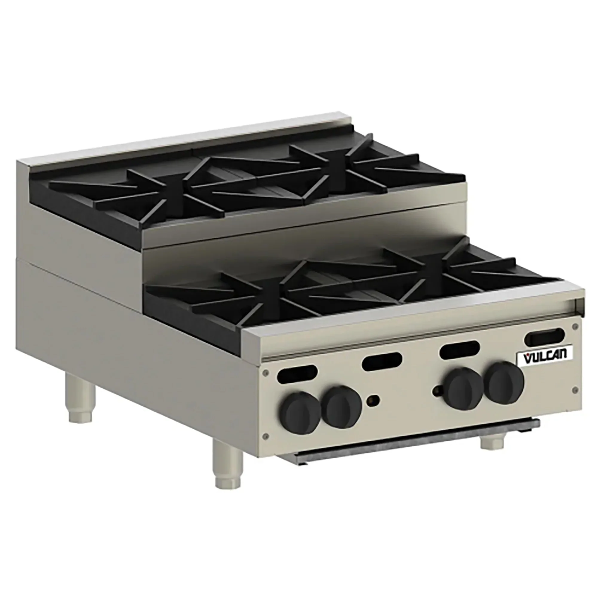 Vulcan VHP Series Natural Gas/Propane Step-Up Open Burner - Various Configurations - Image 2