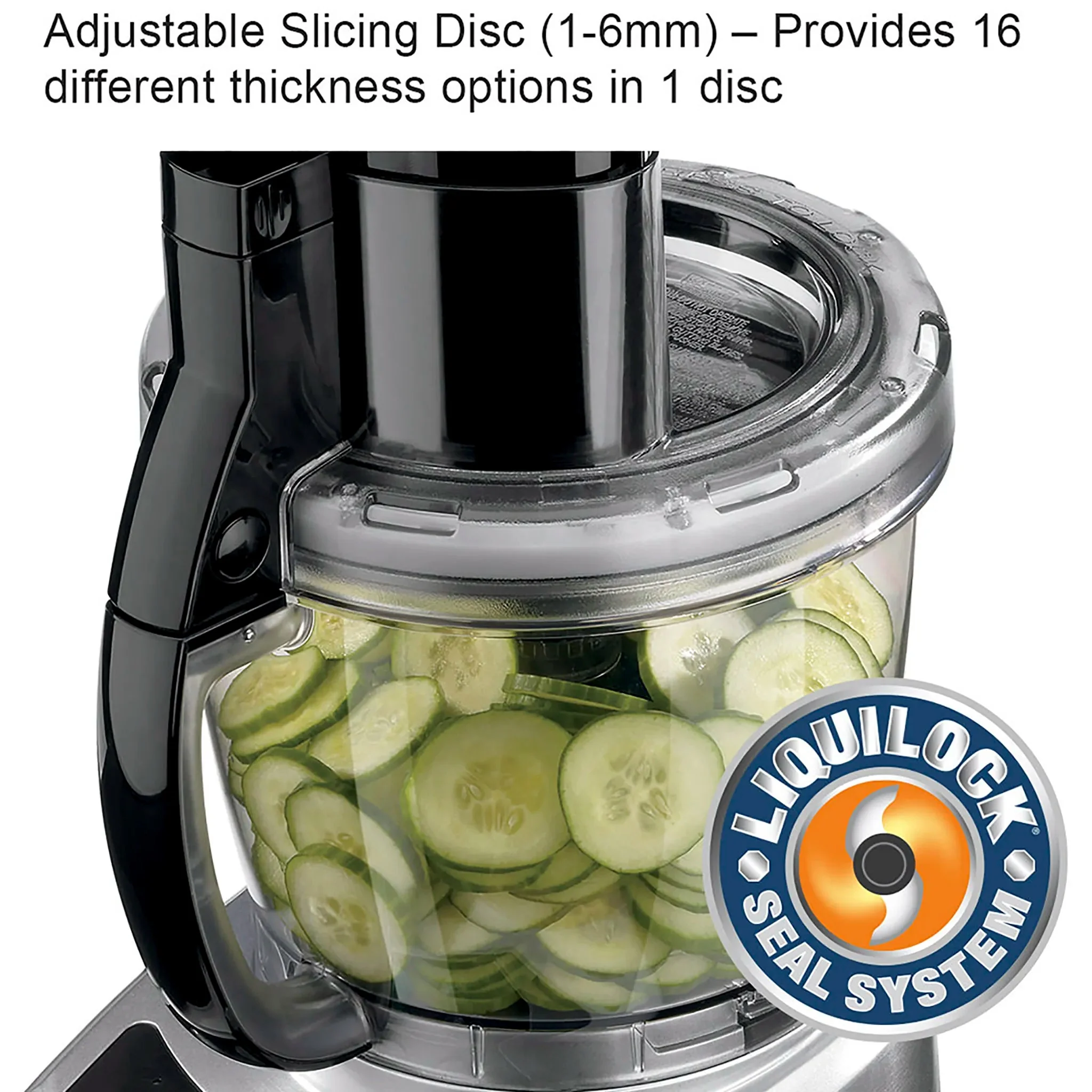 Waring WFP16SCD 4 Qt Combination Food Cutter & Processor Combo with Continuous Feed Chute - Image 3