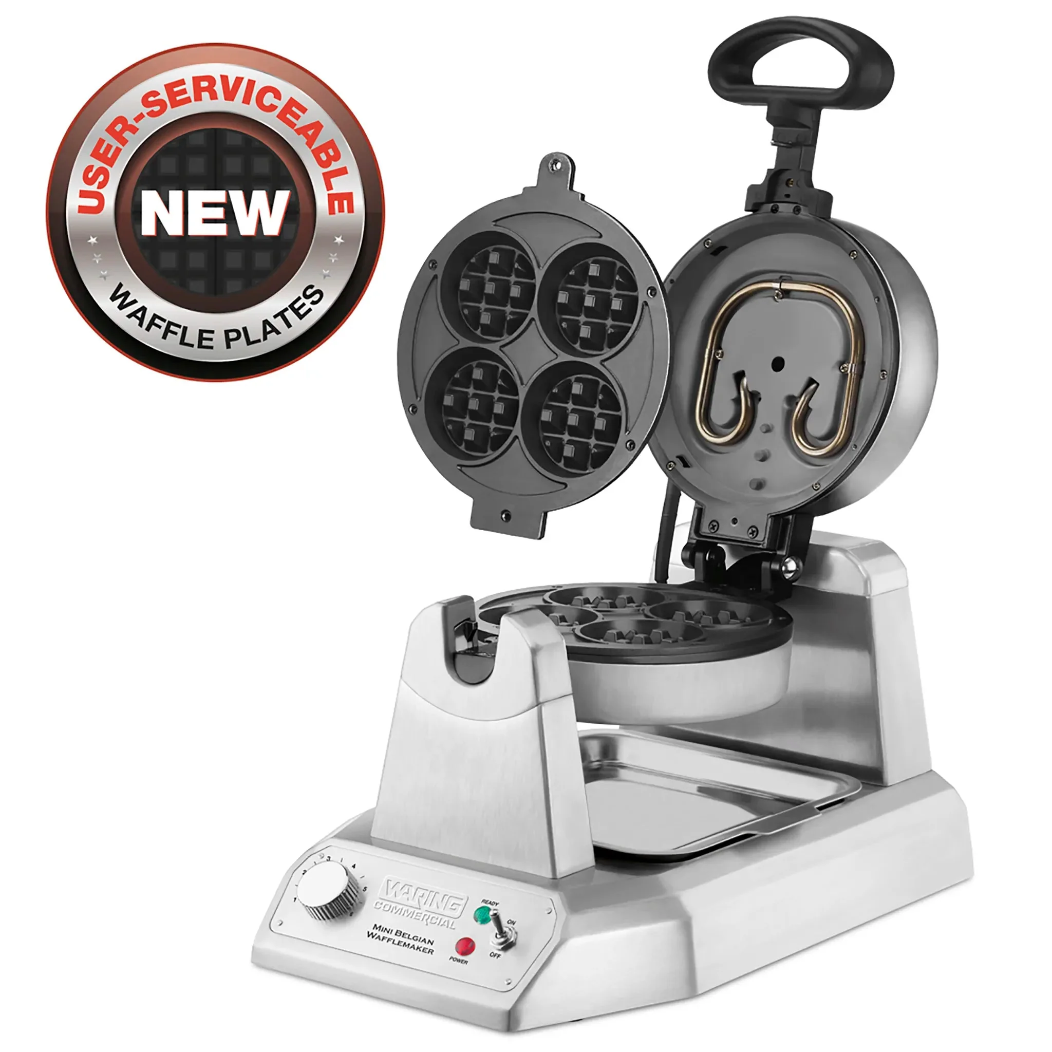 Waring WMB400X Mini Belgian Waffle Maker - Image 2