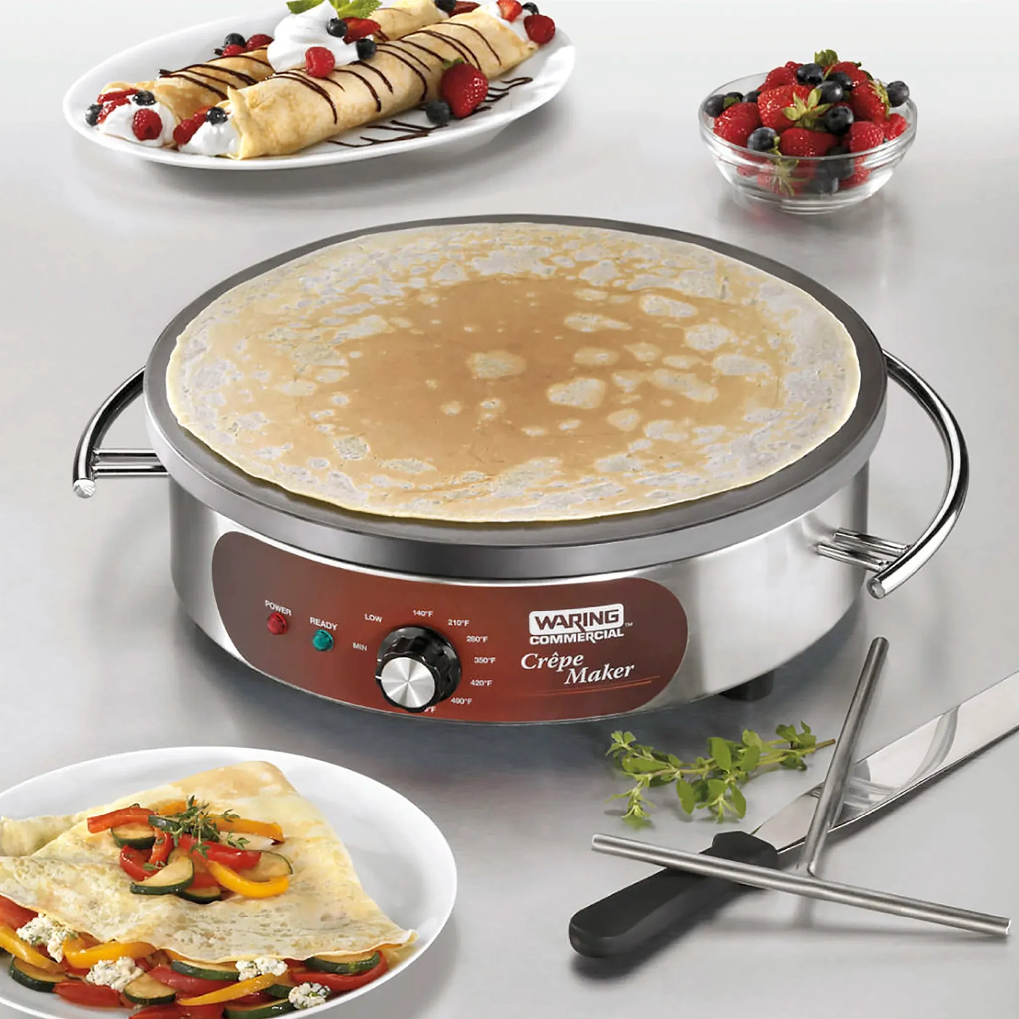 Waring WSC160X Electric 16" Crepe Maker - 120V, 1800W - Image 2