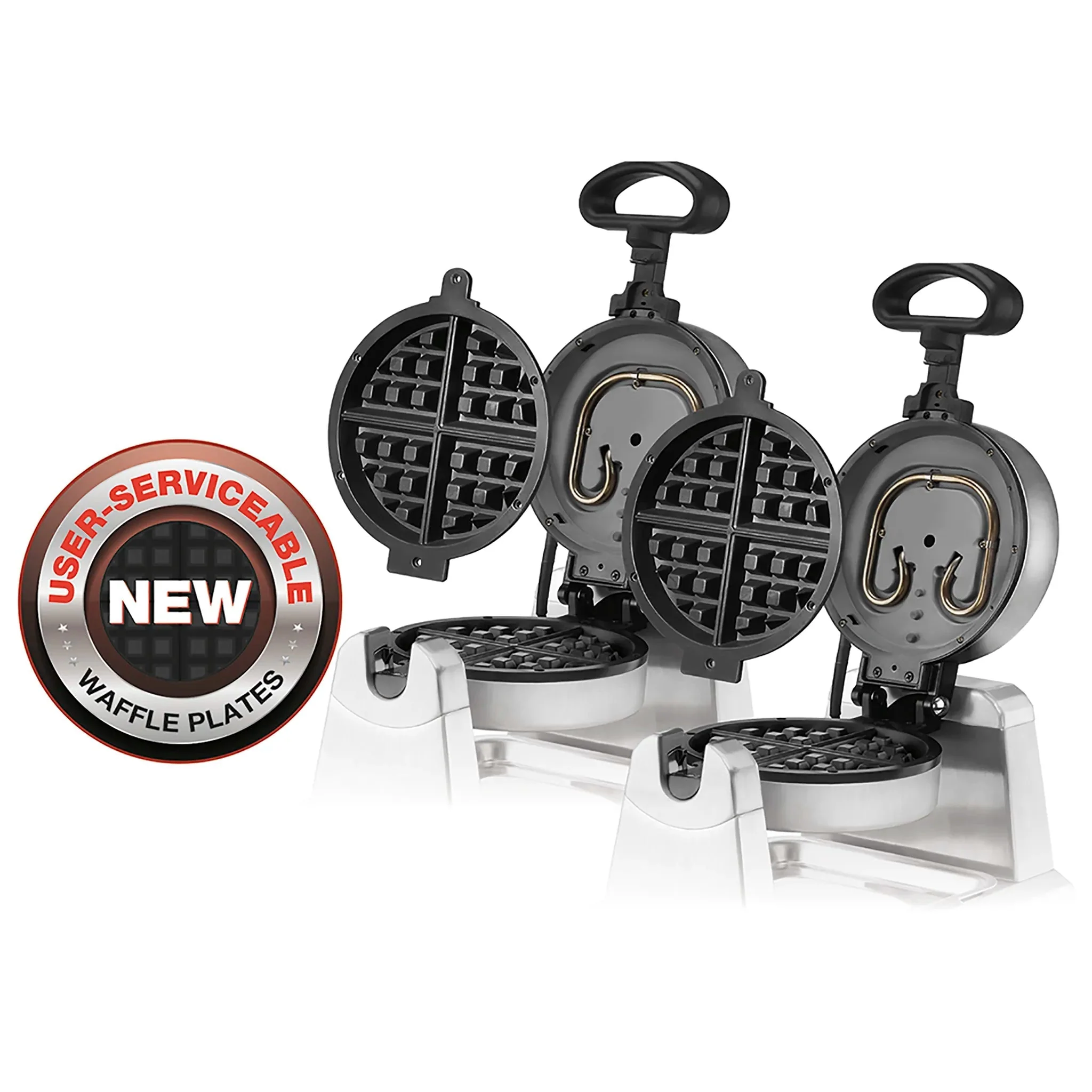 Waring WW250X2 Side by Side Single Belgian Waffle Maker - Image 4
