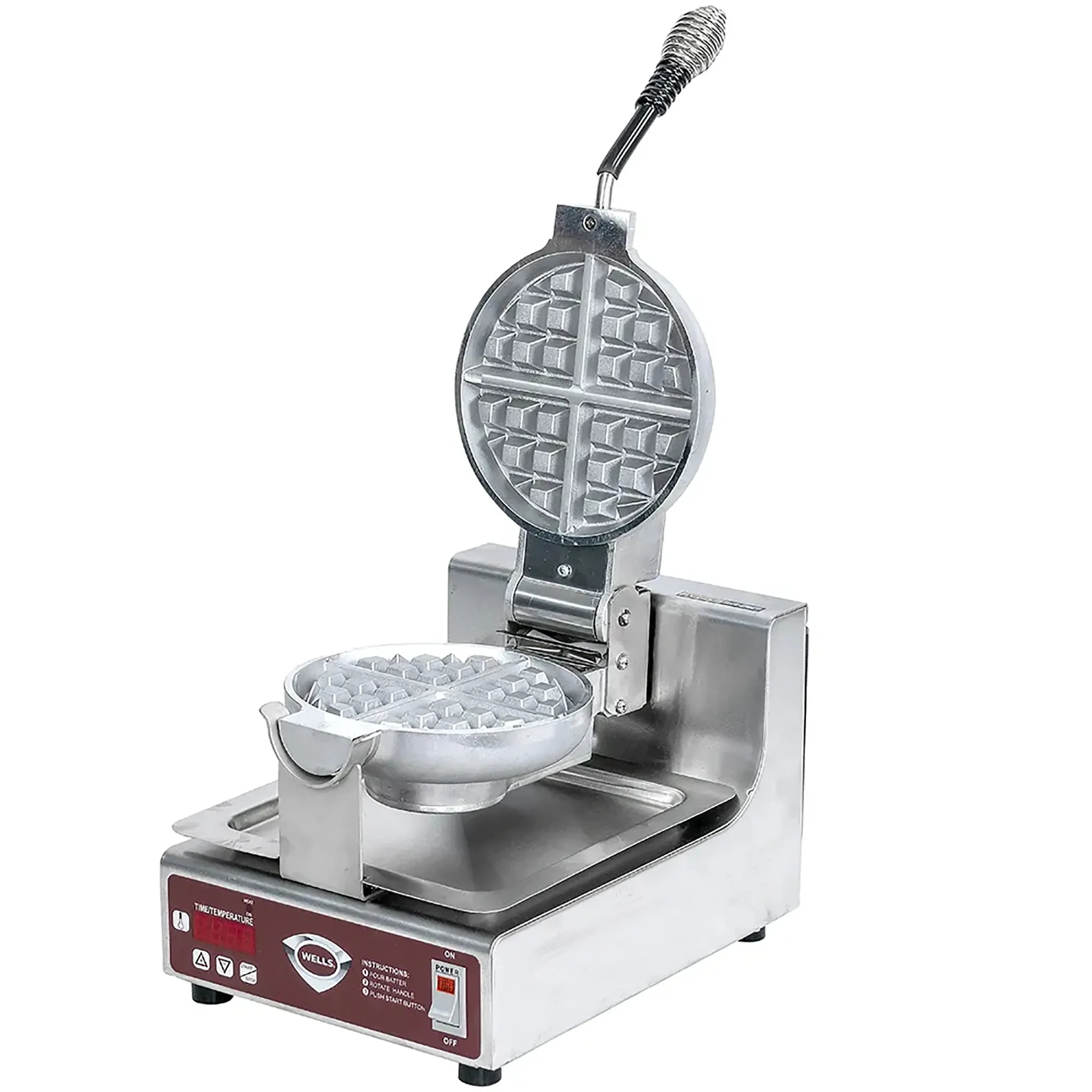 Wells BWB1SE-208V Heavy Duty Belgian 7" Waffle Baker - 208-240V - Image 3