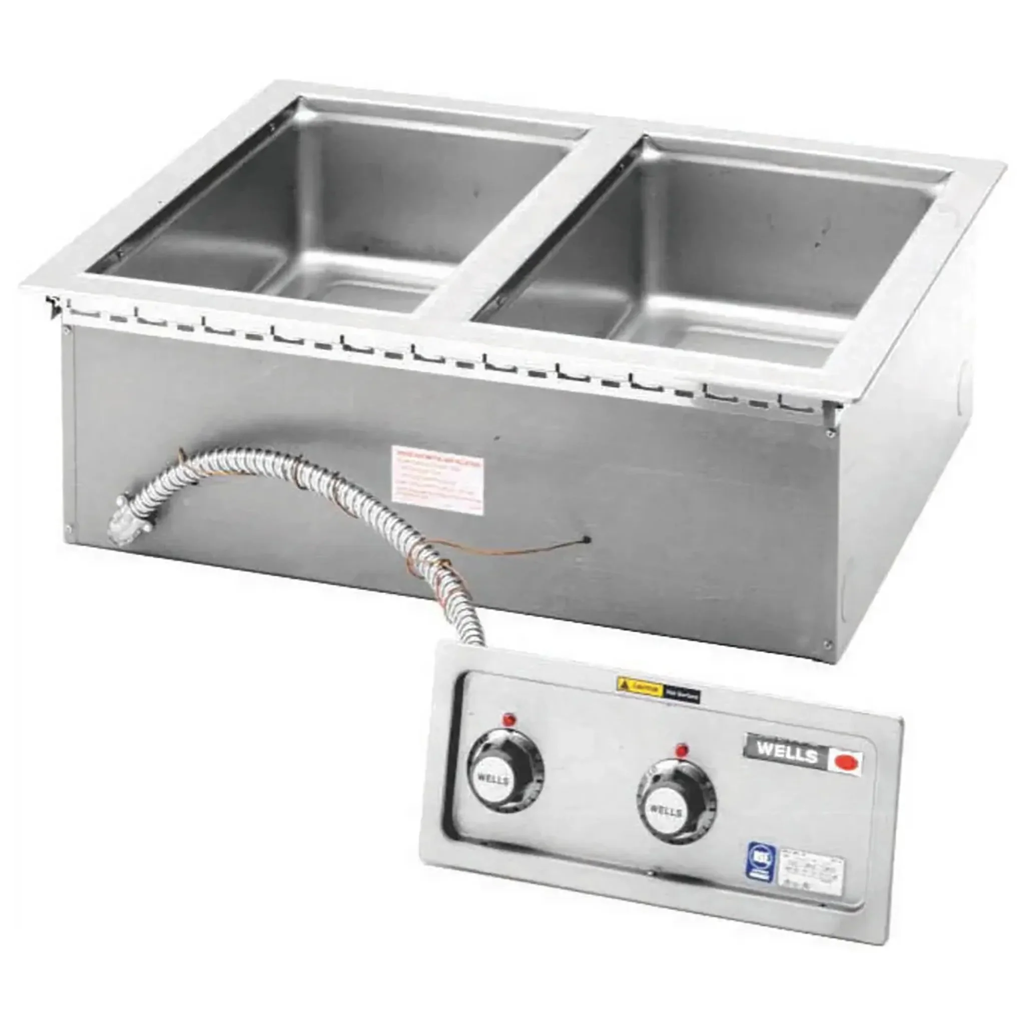 Wells MOD-200TDM Double Drop-in Insulated Hot Food Well