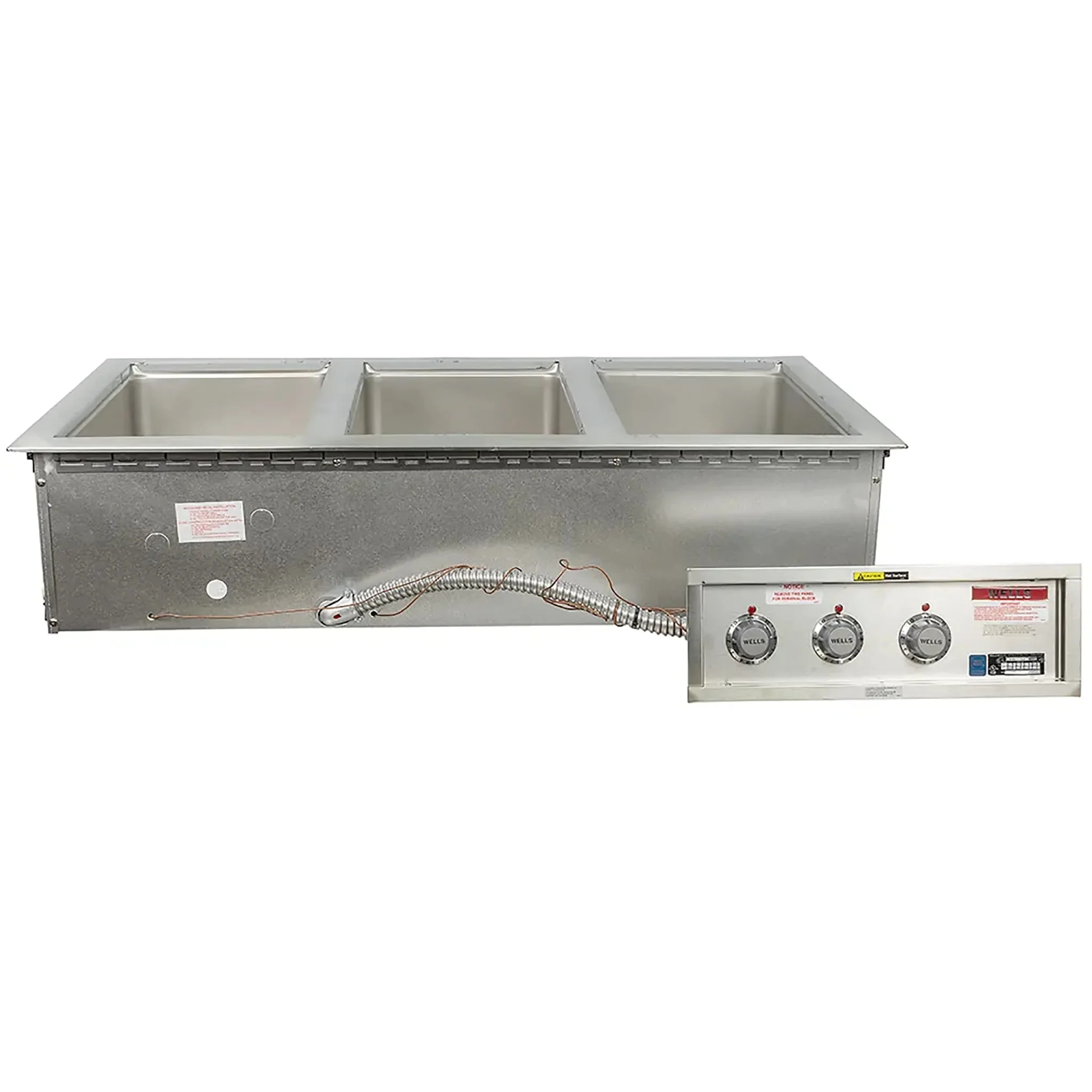 Wells MOD-300TDM Triple Drop-in Insulated Hot Food Well