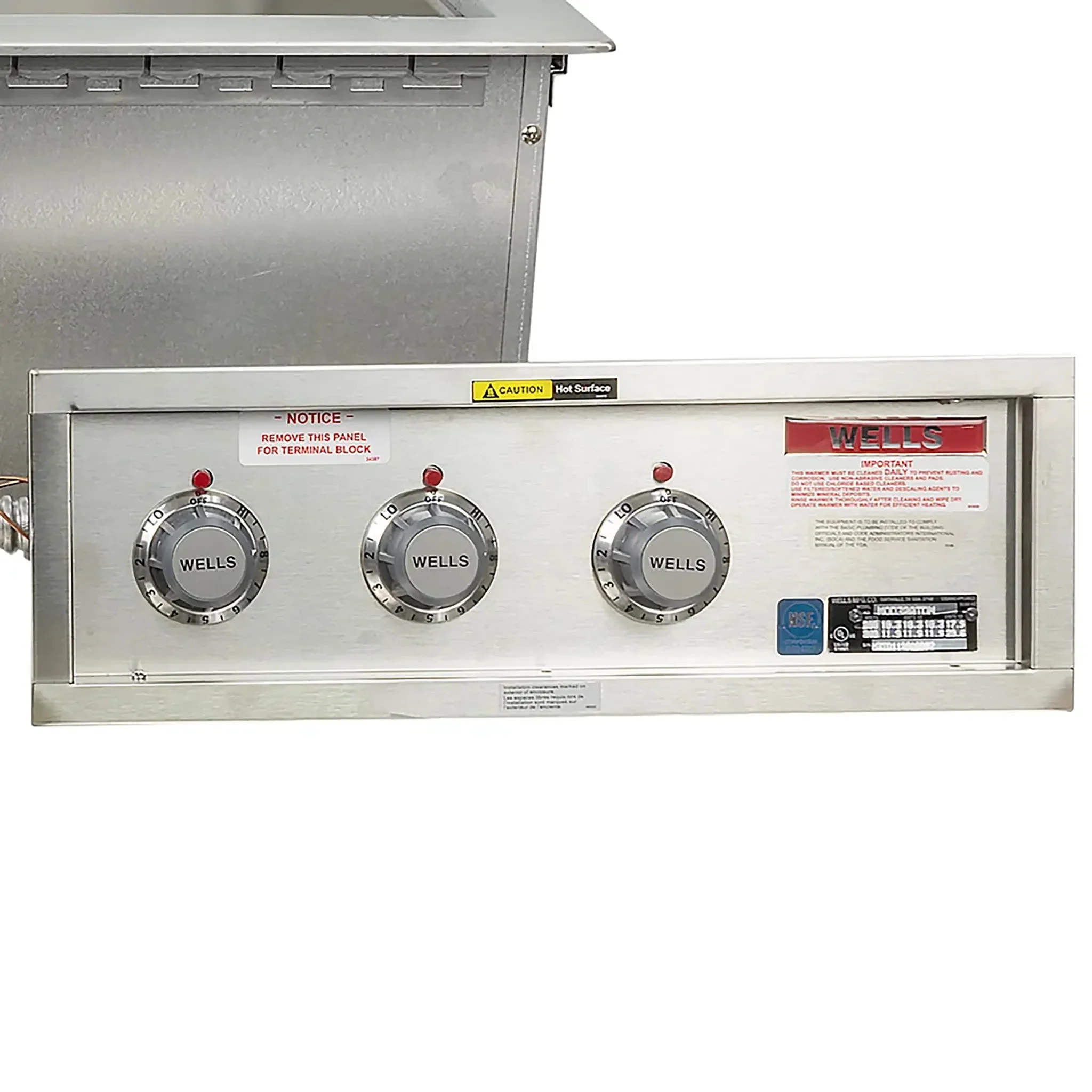Wells MOD-300TDM Triple Drop-in Insulated Hot Food Well - Image 2