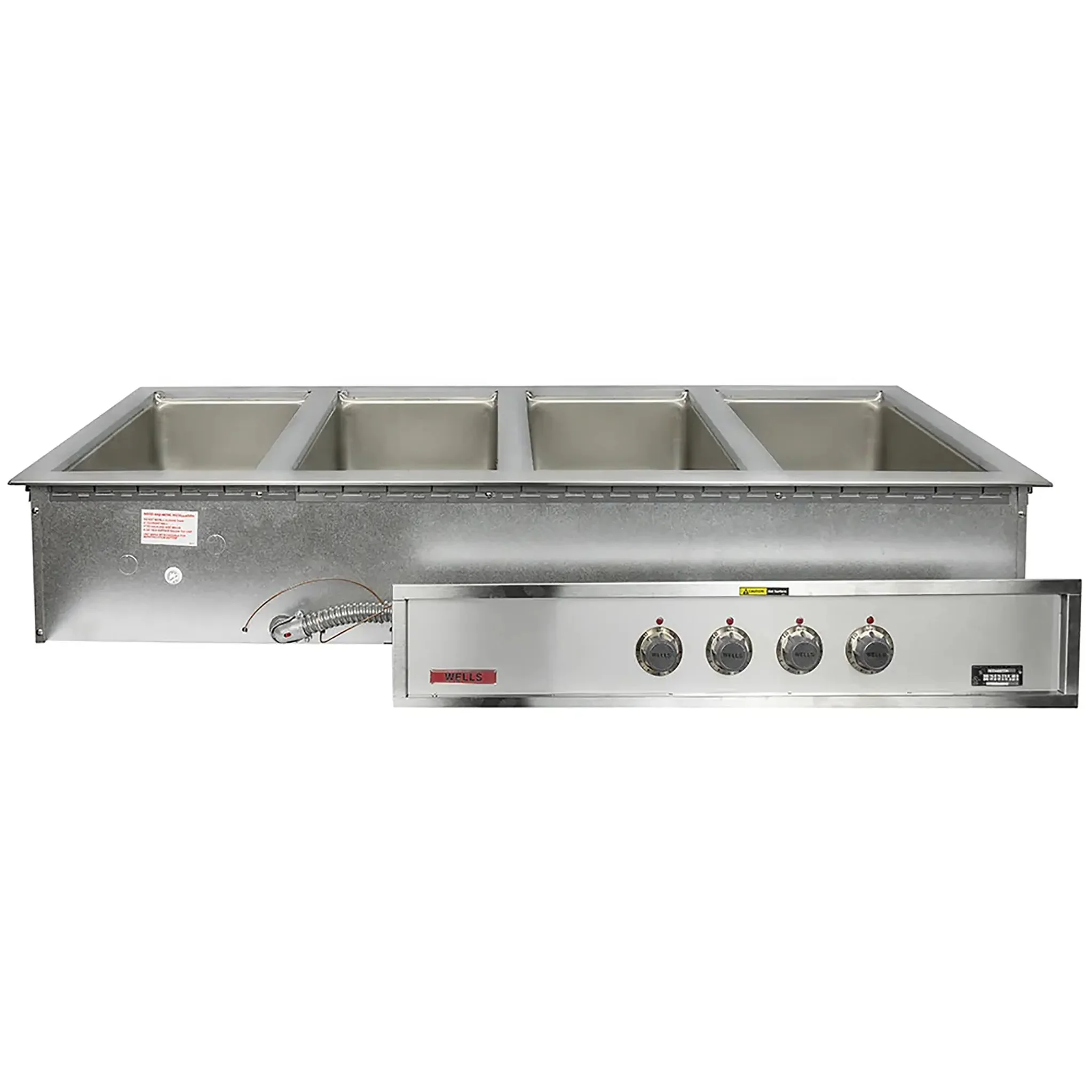 Wells MOD-400TDM Four Well Drop-in Insulated Hot Food Well