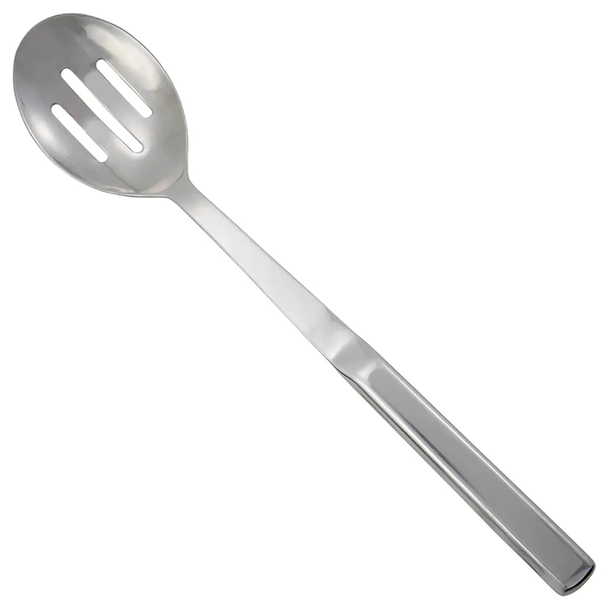 Winco 11.75" Stainless Steel Slotted Spoon with Hollow Handle