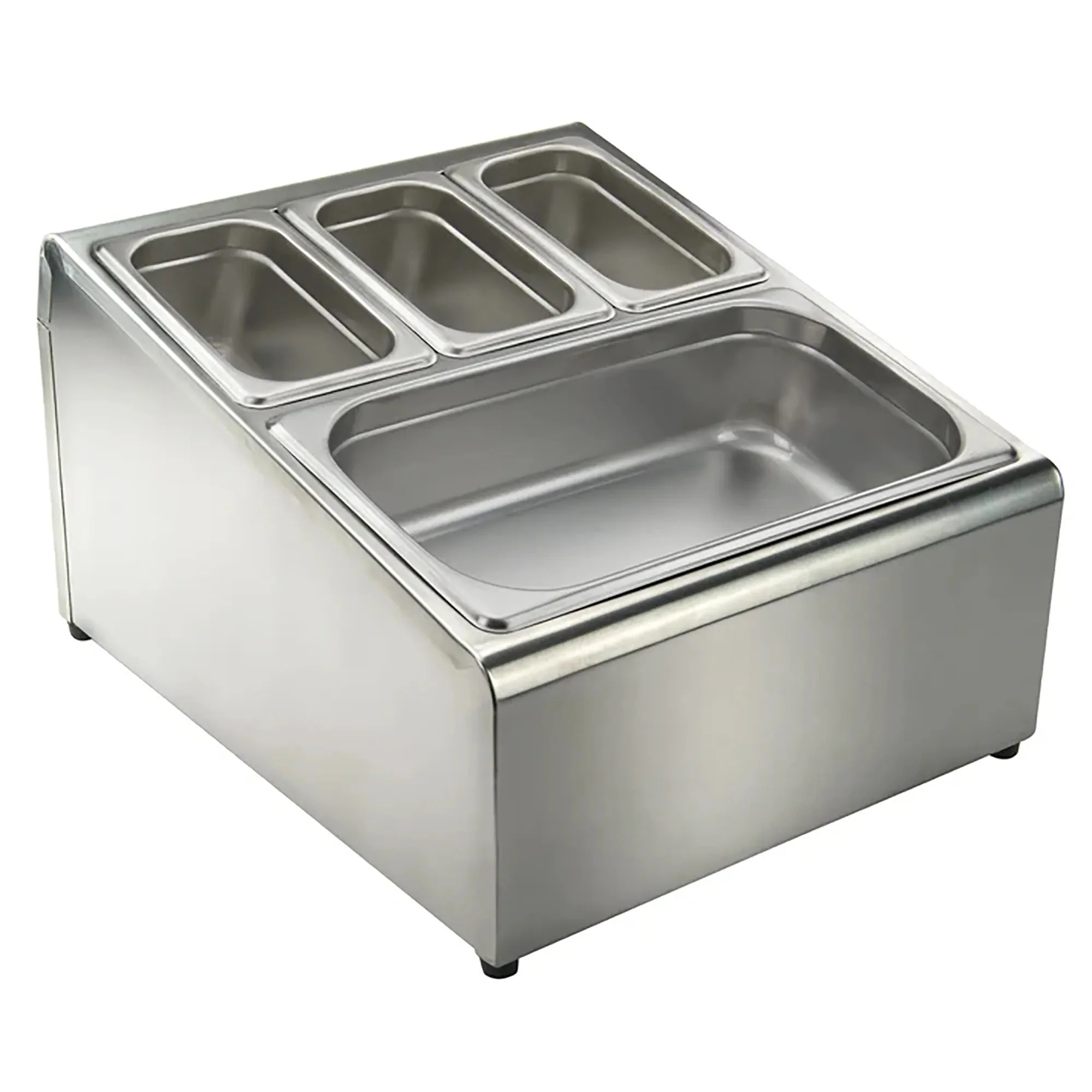 Winco Stainless Steel Condiment Packet Holder (Fits Steam Table Pans) - Image 3