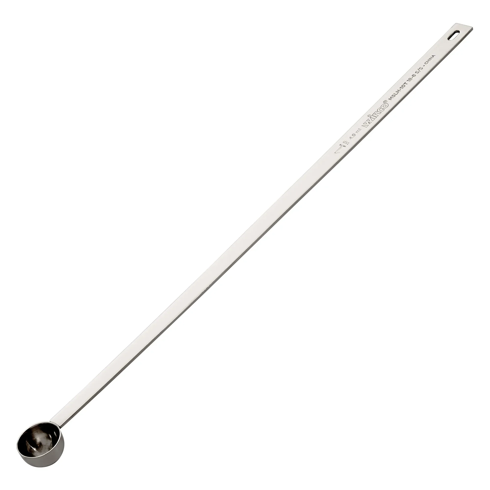 Winco 18/8 Stainless Steel Measuring Spoon with Long Handle - Various Sizes - Image 3