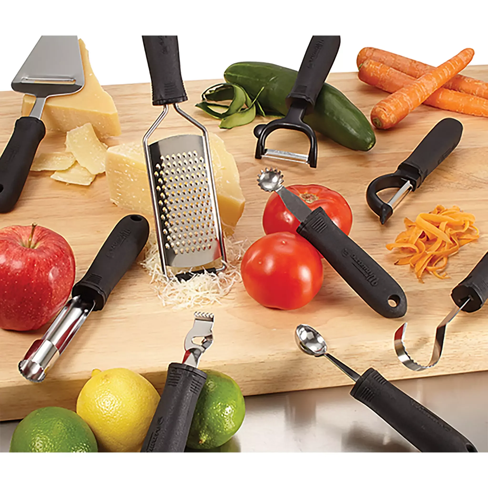 Winco 2 3/4" Blade Oyster/Clam Knife With Soft Grip Handle - Image 2