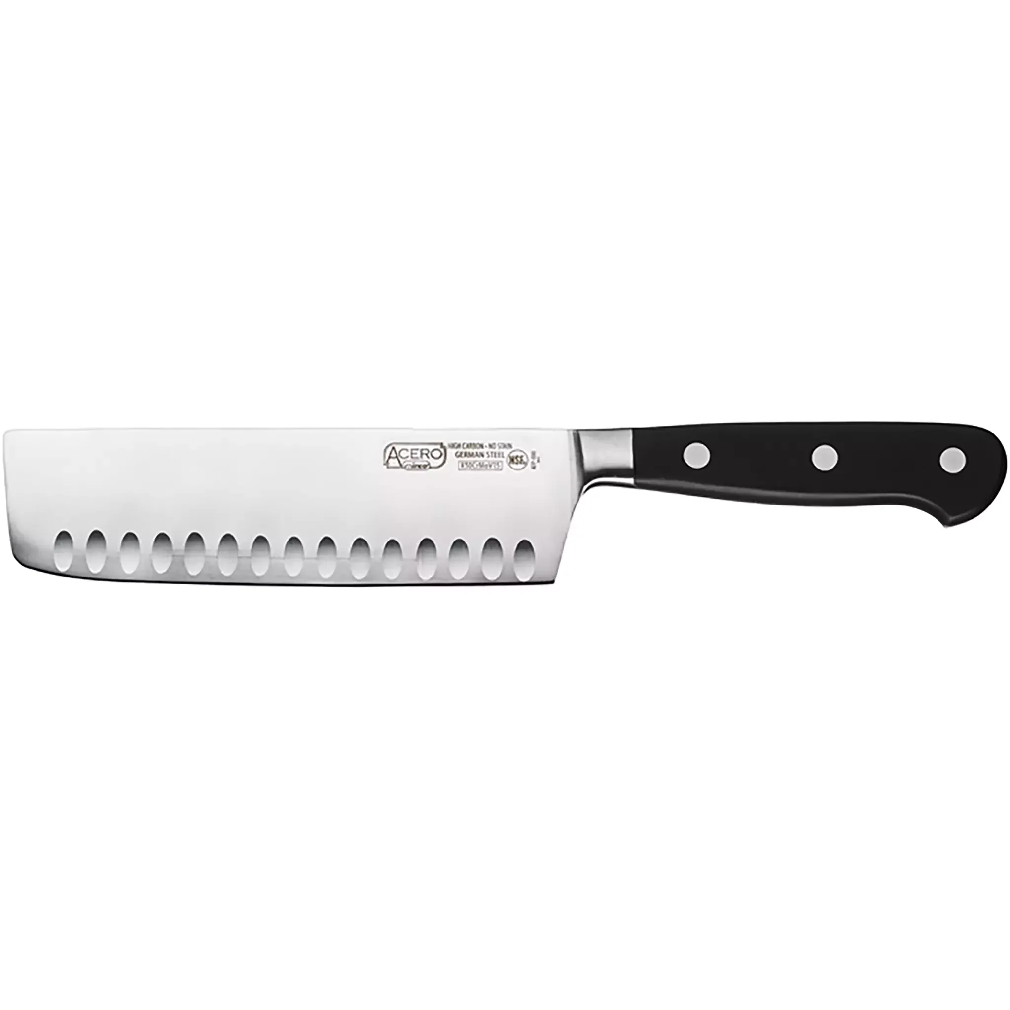 Winco Acero 7″ Nakiri Knife, Hollow Ground