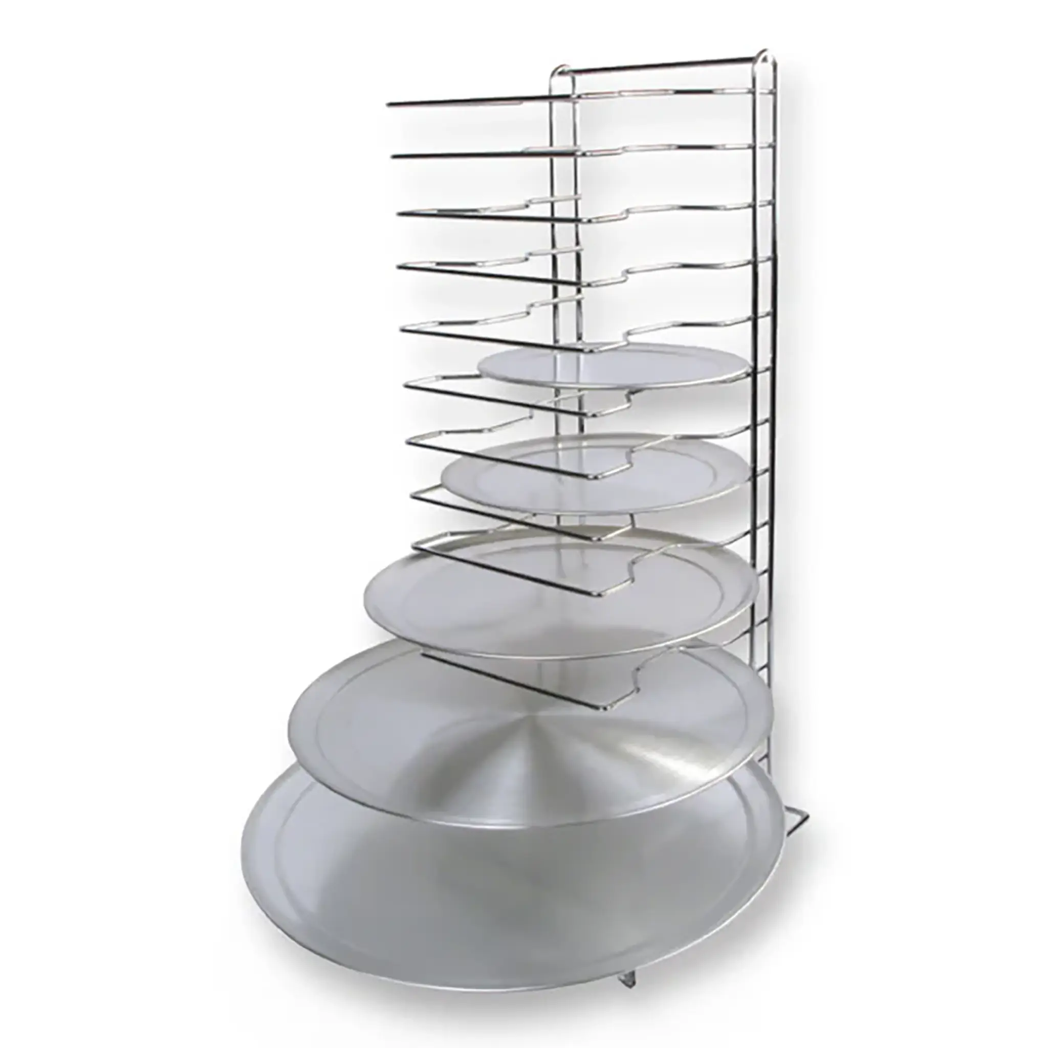 Winco Aluminum 15 Slot Pizza Rack - Image 2