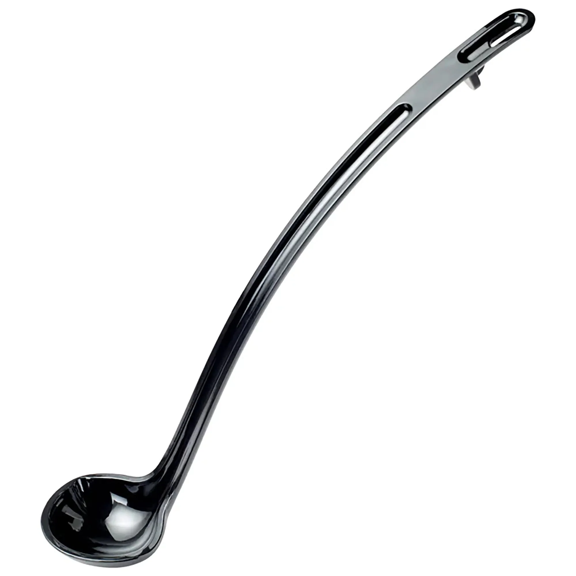 Winco CURV Black One-Piece Dual Spout Ladle - Various Sizes - Image 2