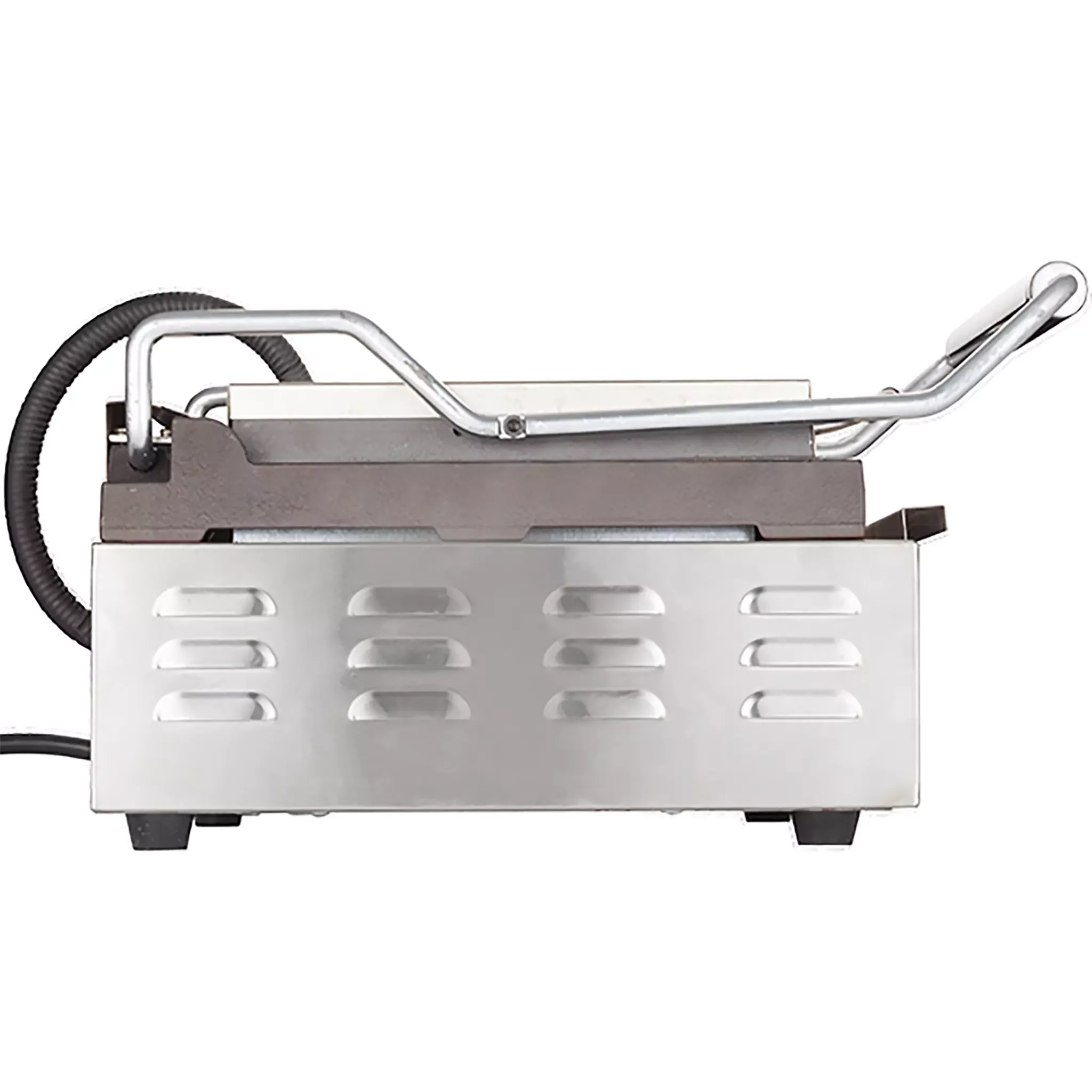 Winco EPG-1C Single 14" x 12" Press Panini Grill - Ribbed Grill Surface - Image 3
