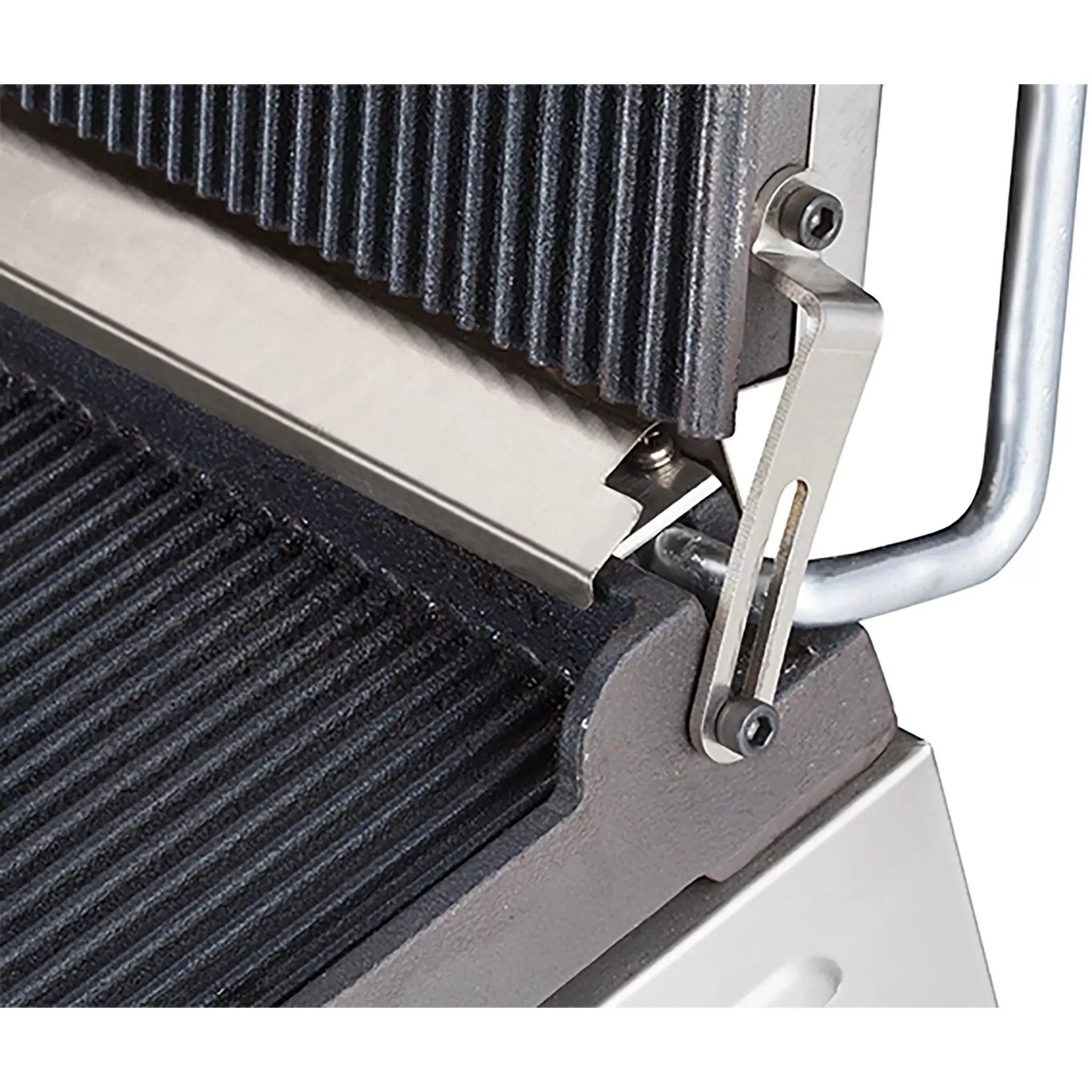 Winco EPG-1C Single 14" x 12" Press Panini Grill - Ribbed Grill Surface - Image 4