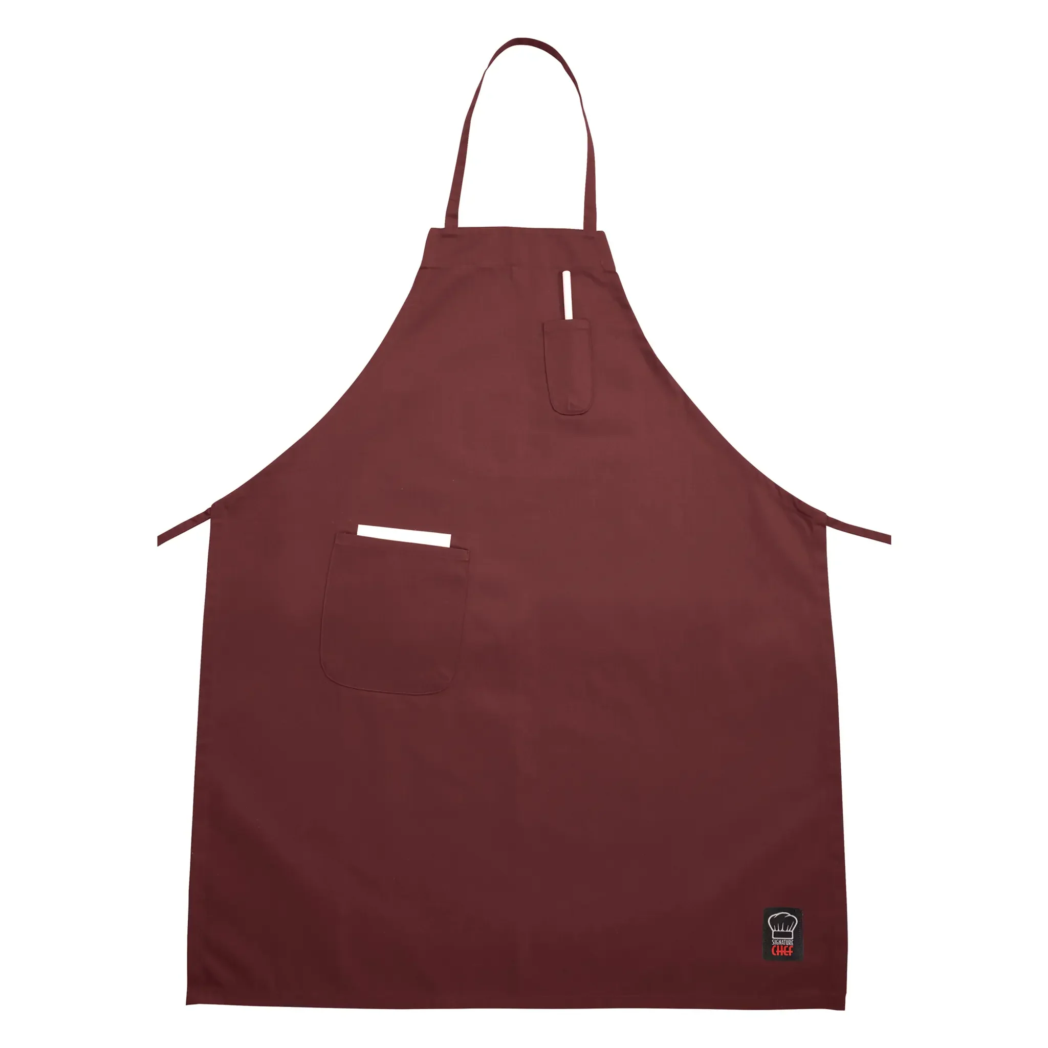 Winco Full-Length Bib Apron With Pockets - Various Colours - Image 4