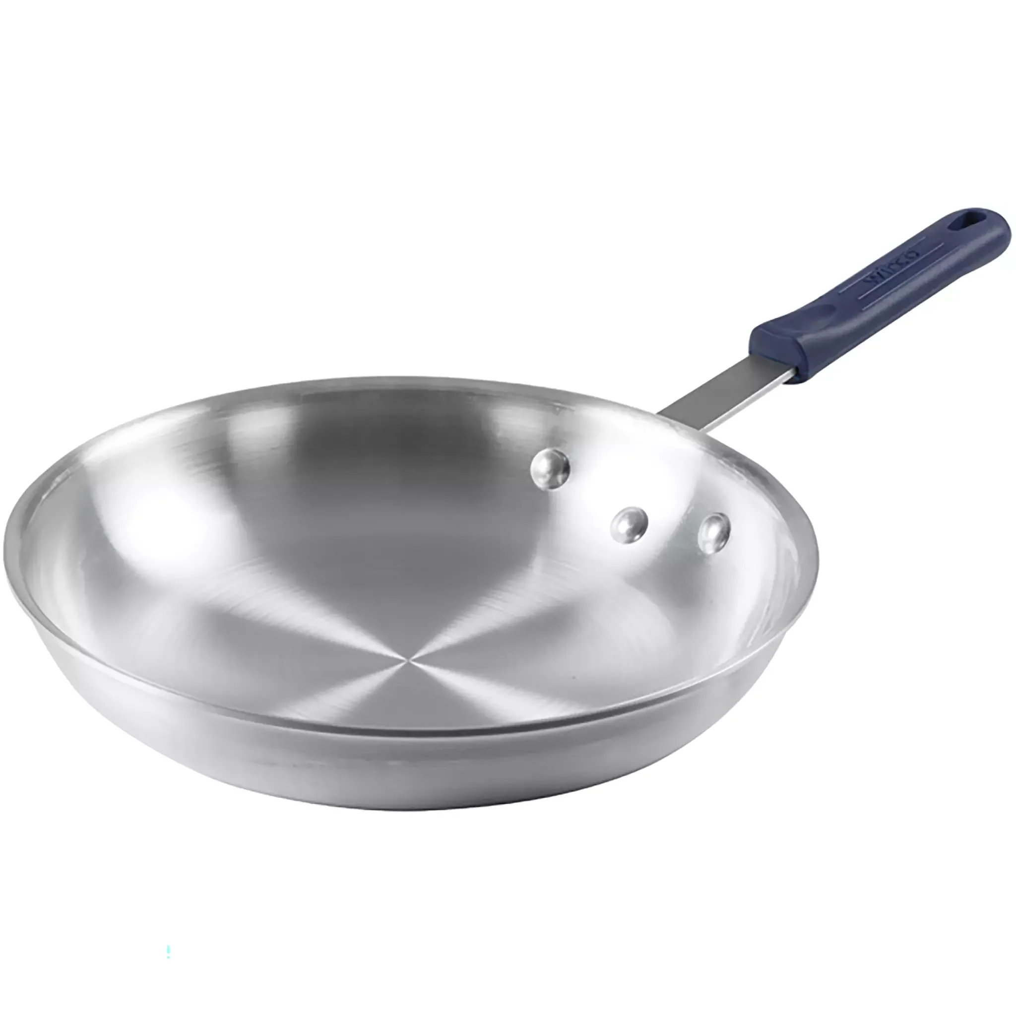 Winco AFP Series Natural Finish Aluminum Frying Pans - Various Sizes - Image 3