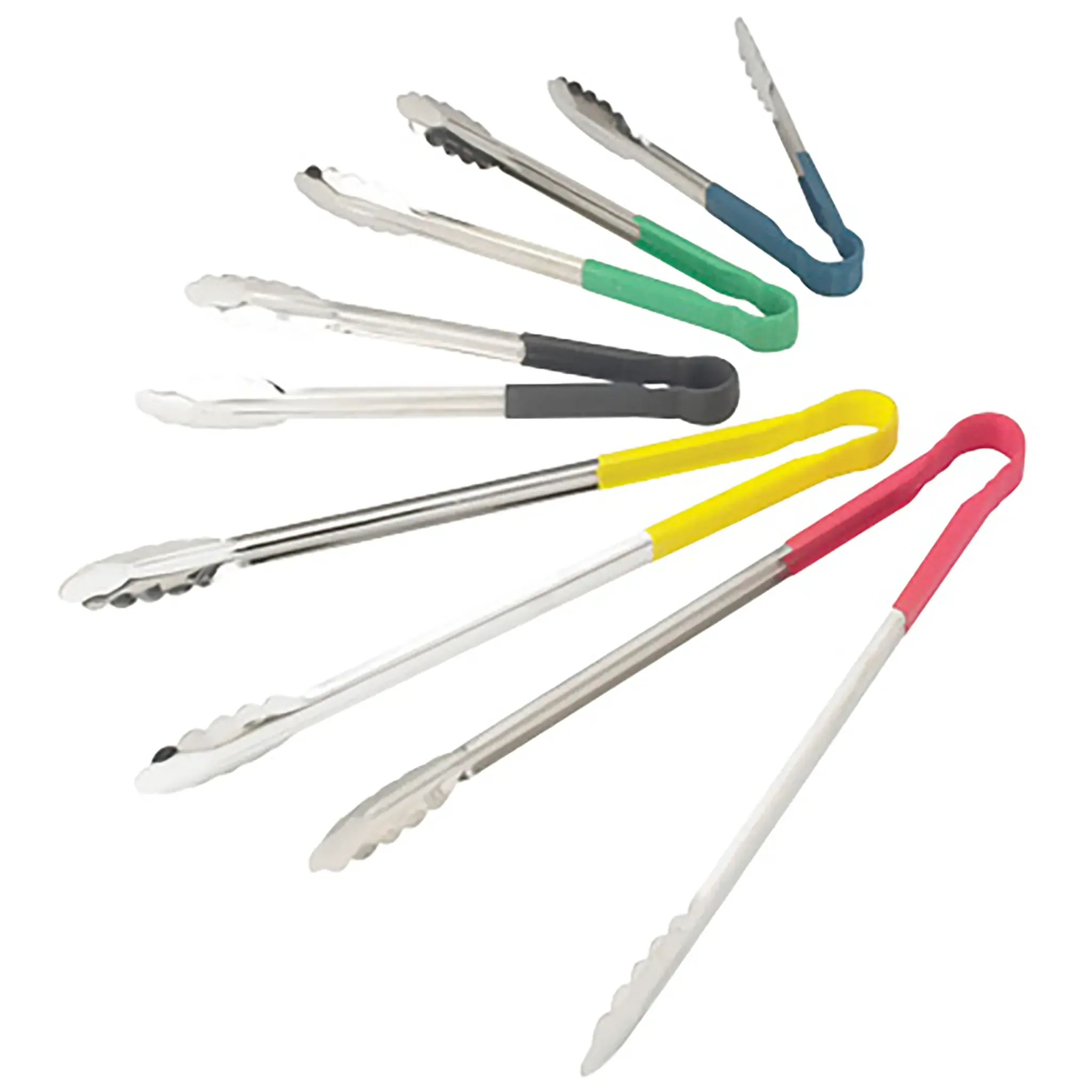 Winco Heat Resistant Heavy Duty Utility Tongs - Various Sizes/Colours