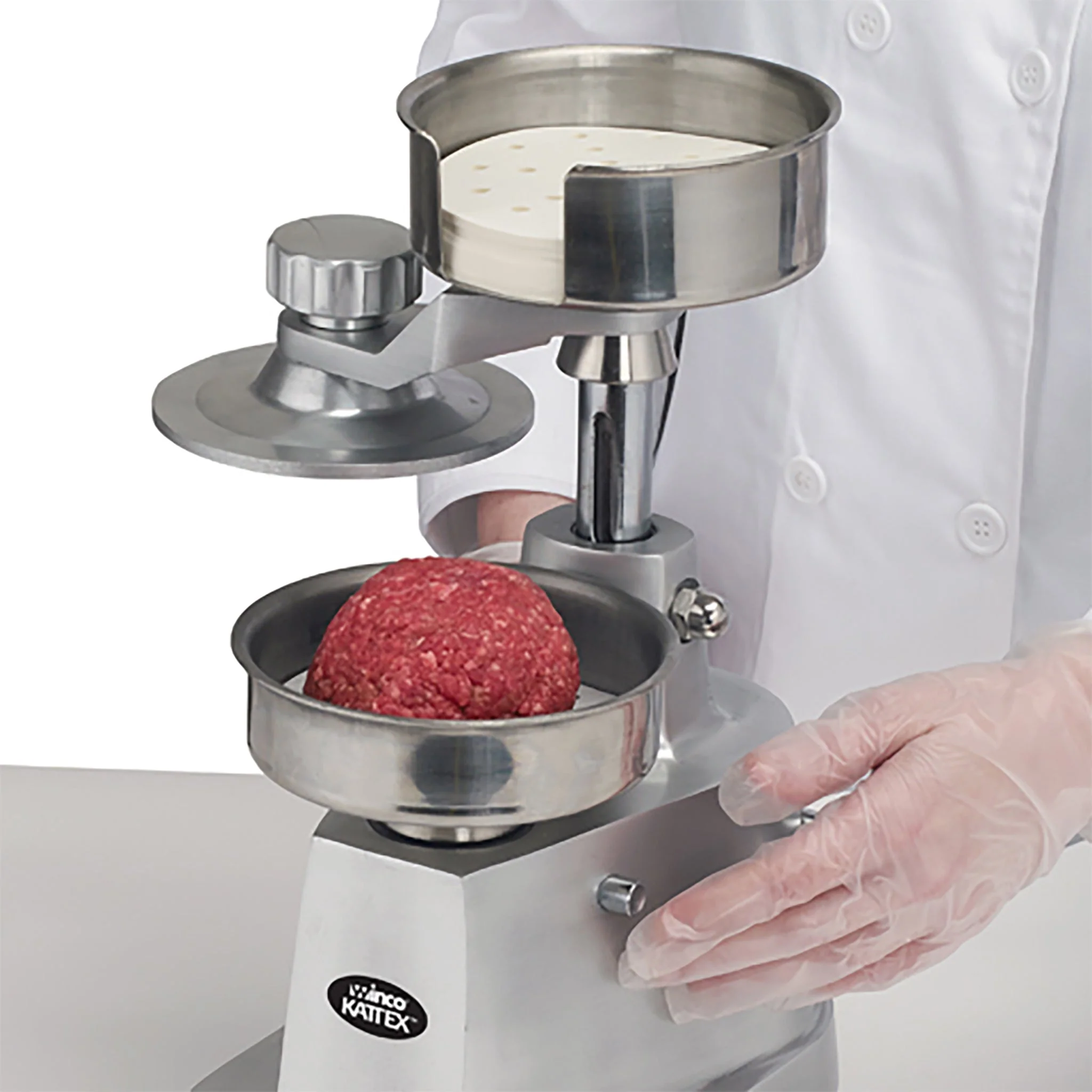 Winco KATTEX HBP-3 Heavy-Duty Burger Patty Press - Image 4
