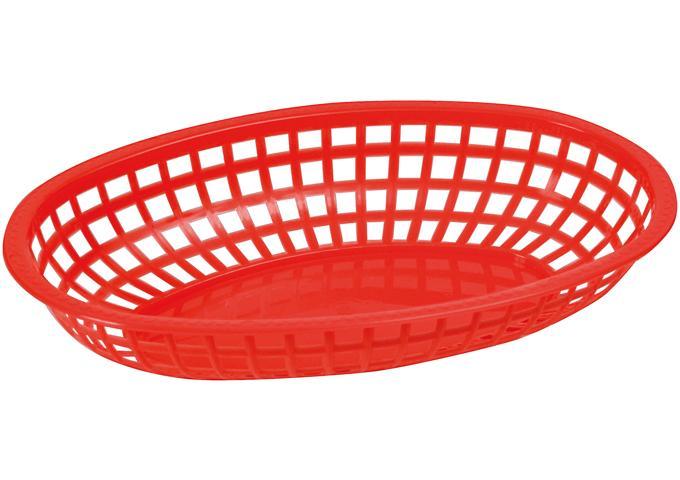Winco Large Oval Fast Food Basket (Pack of 12) - Image 3