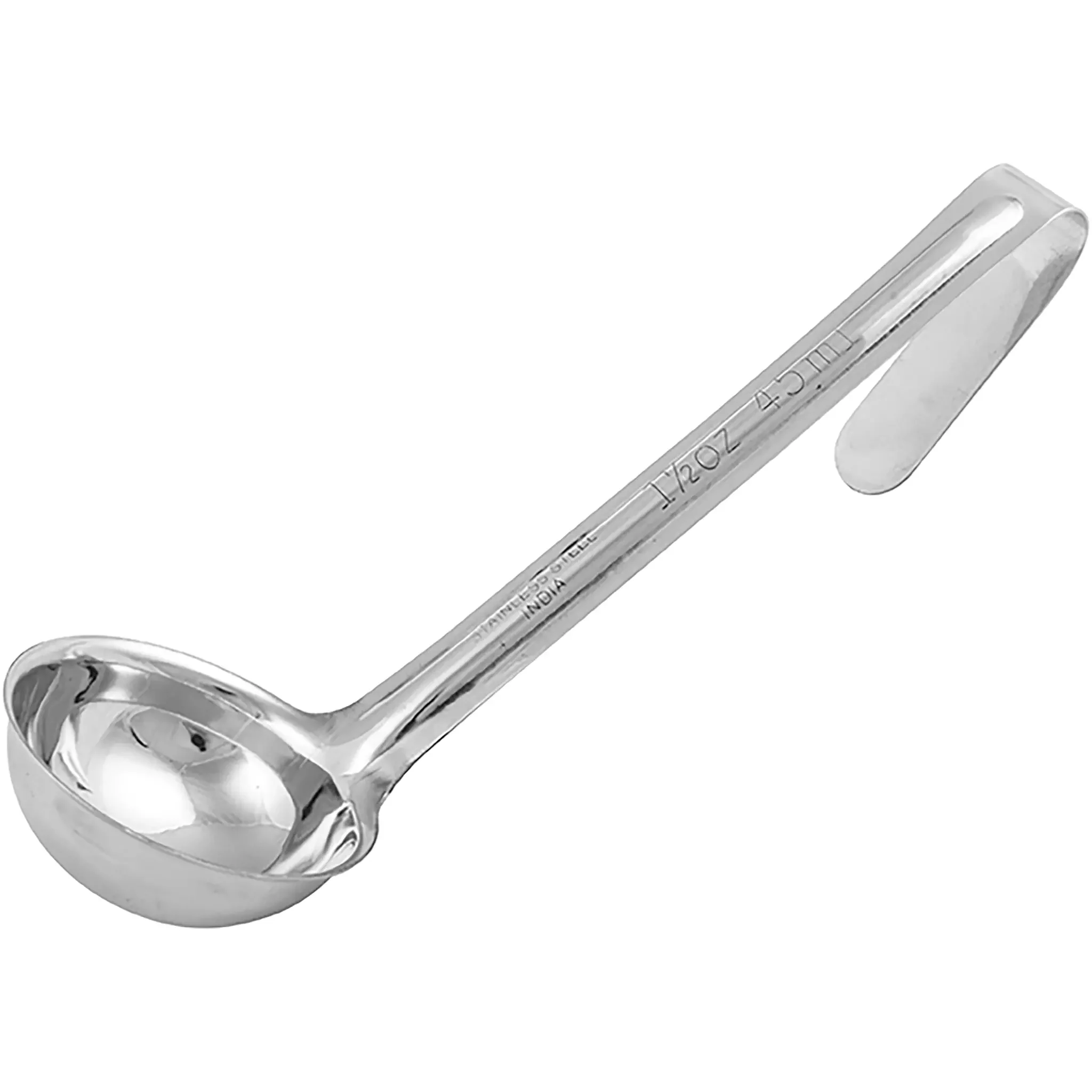 Winco One-Piece Stainless Steel Ladle With 6″ Handle - Various Sizes - Image 3