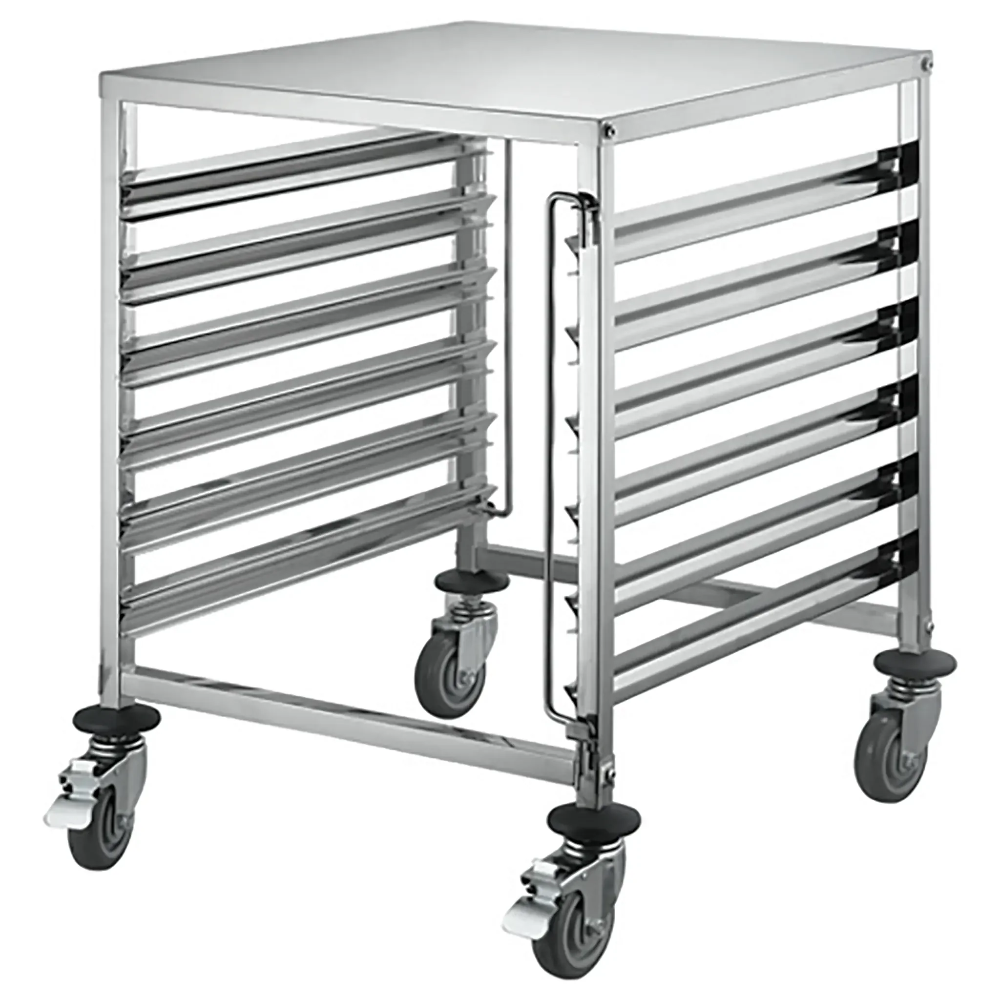 Winco SRK-12D Double Side-Load Stainless Steel 12-Tier Steam Table Pan/Food Pan Rack