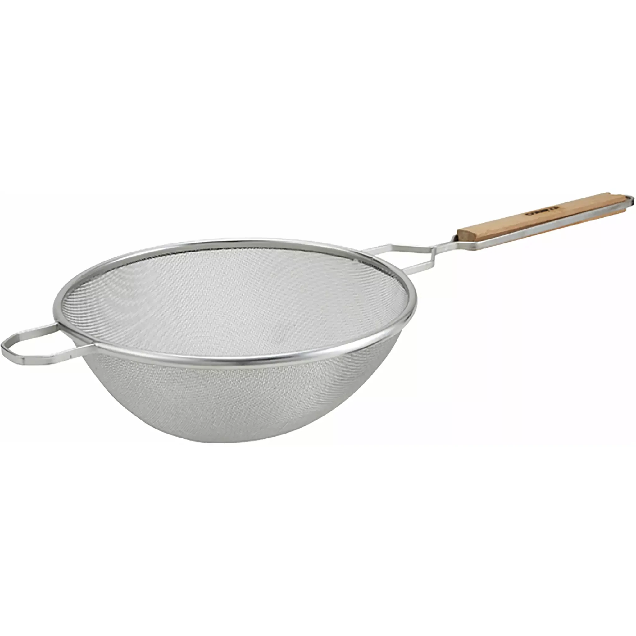 Winco Stainless Steel Fine Mesh Strainer - Various Sizes - Image 3
